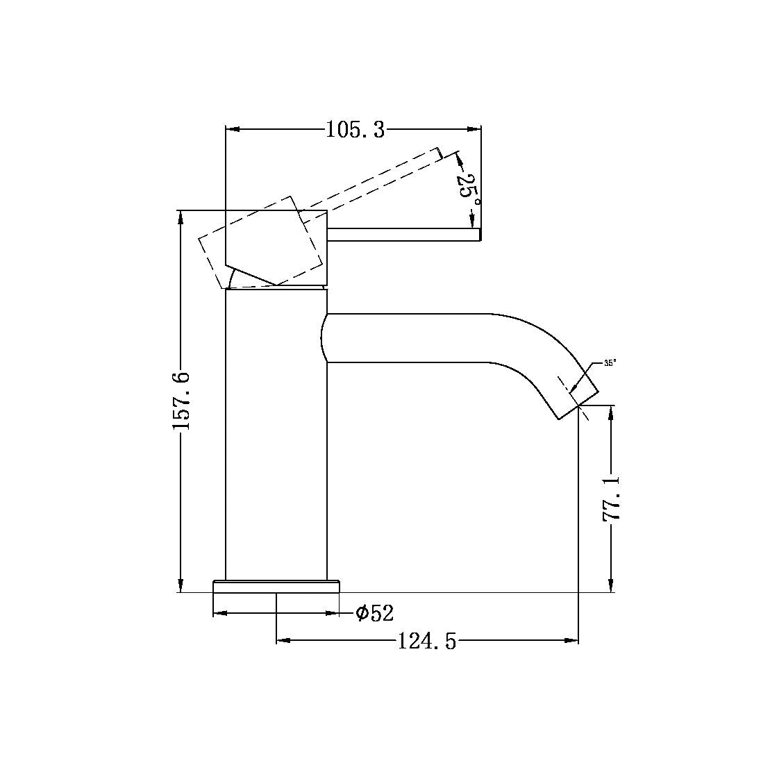 Nero Mecca Basin Mixer - Chrome