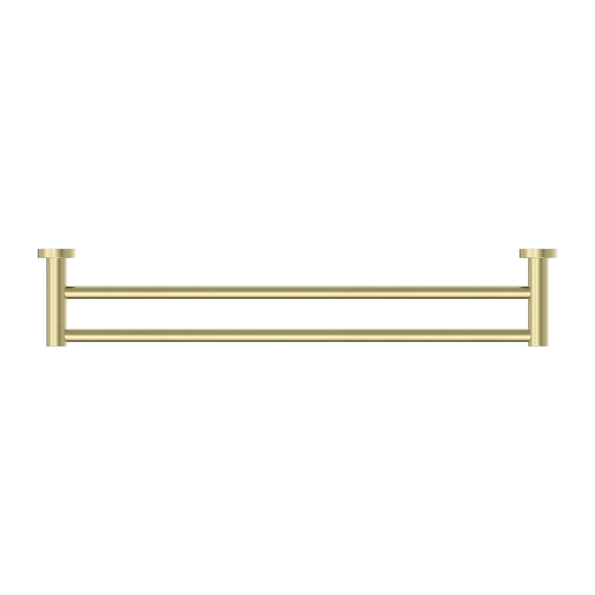 Nero Mecca Double Towel Rail 600mm Brushed Gold