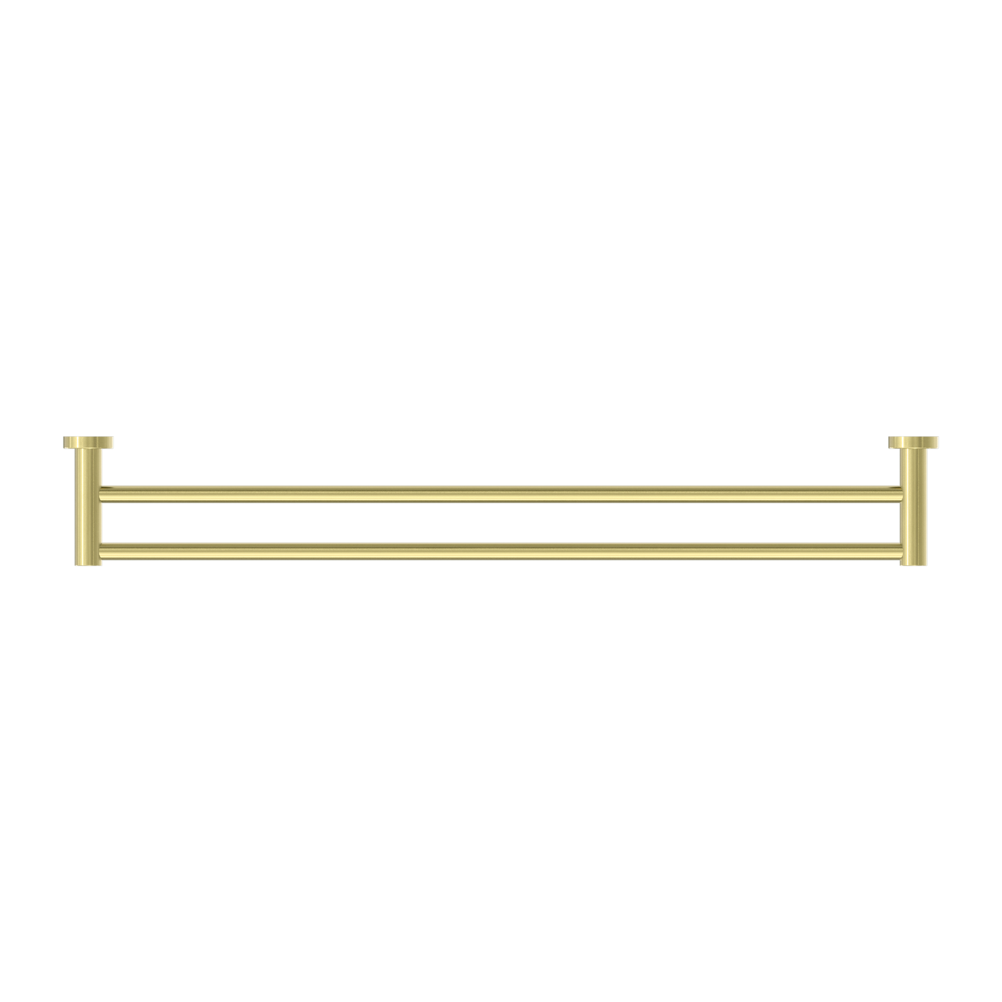 Nero Mecca Double Towel Rail 800mm Brushed Gold