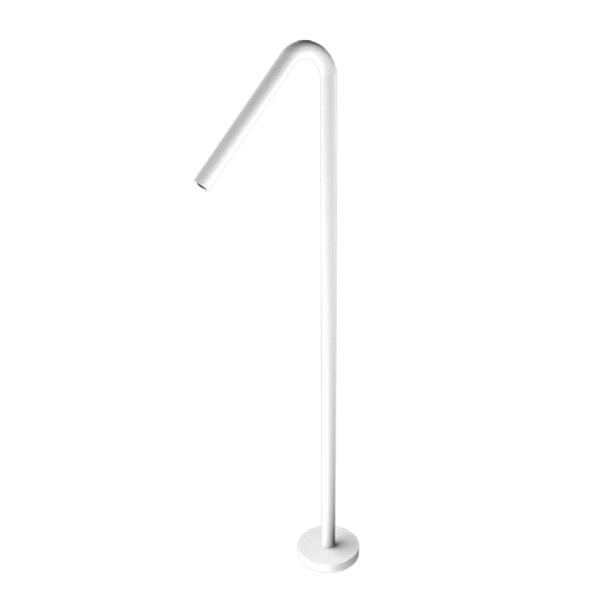 Nero Mecca Free Standing Bath Spout - Matte White