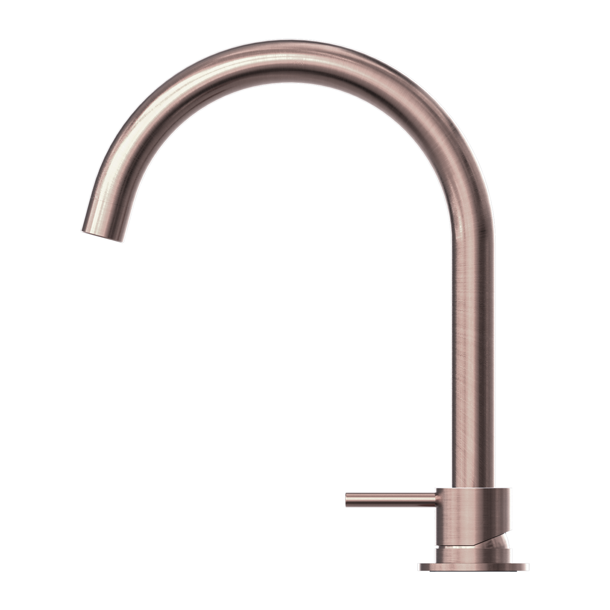 Nero Mecca Hob Basin Mixer Round Spout - Brushed Bronze