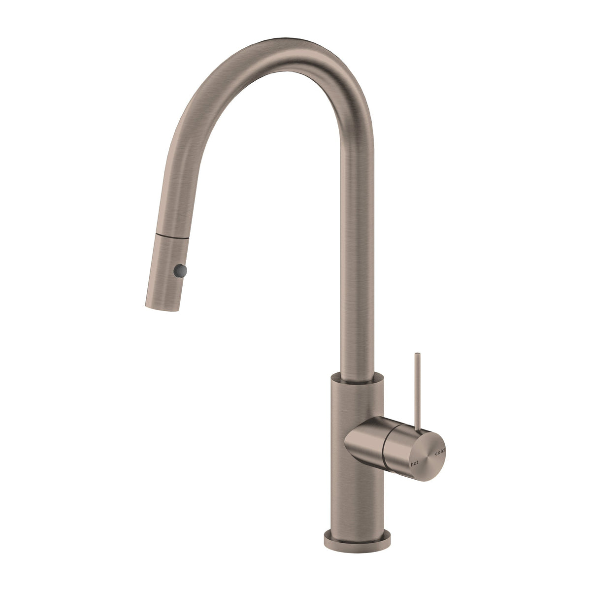 Nero Mecca Pull Out Sink Mixer With Vegie Spray Function - Brushed Bro ...