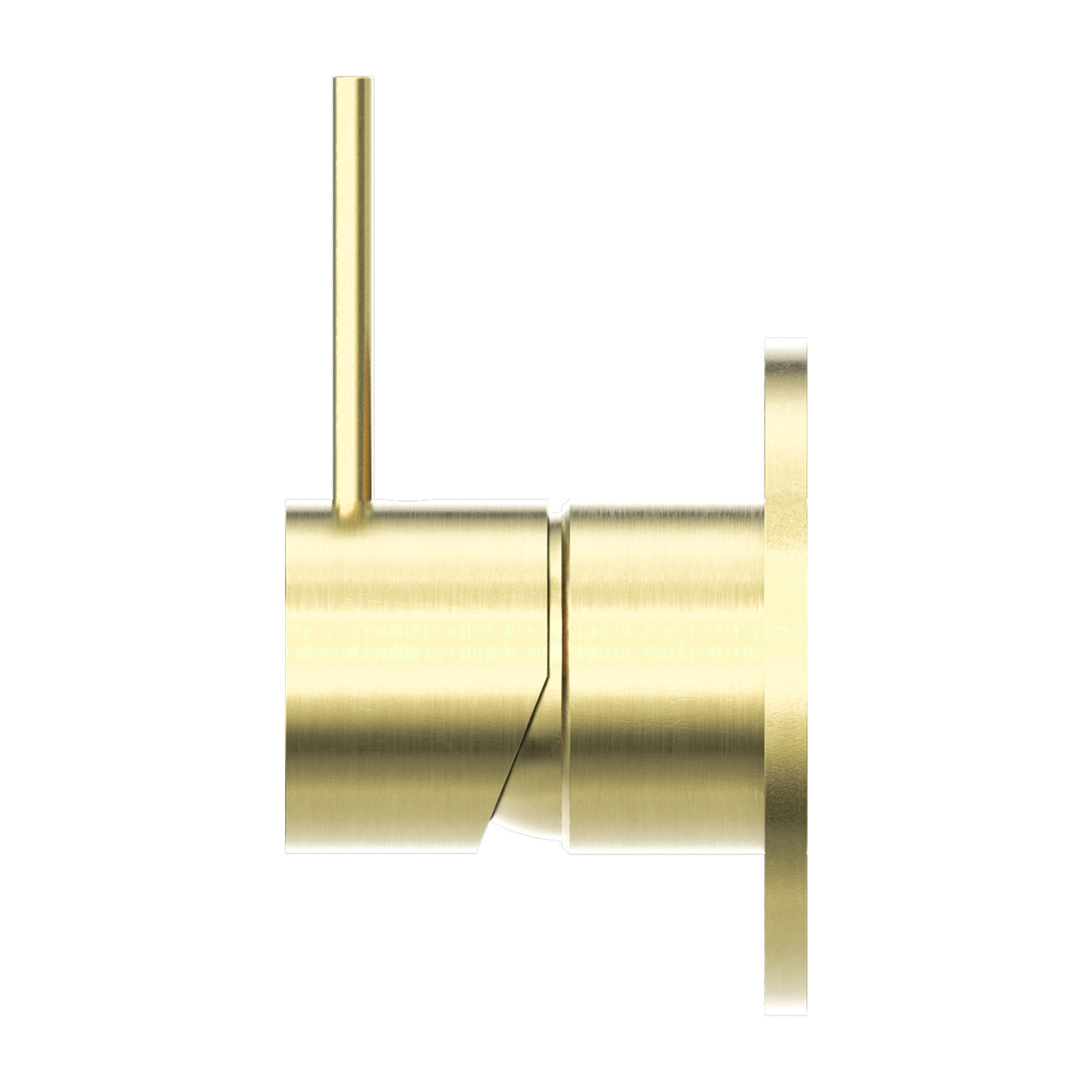 Nero Mecca Shower Mixer Handle Up Brushed Gold