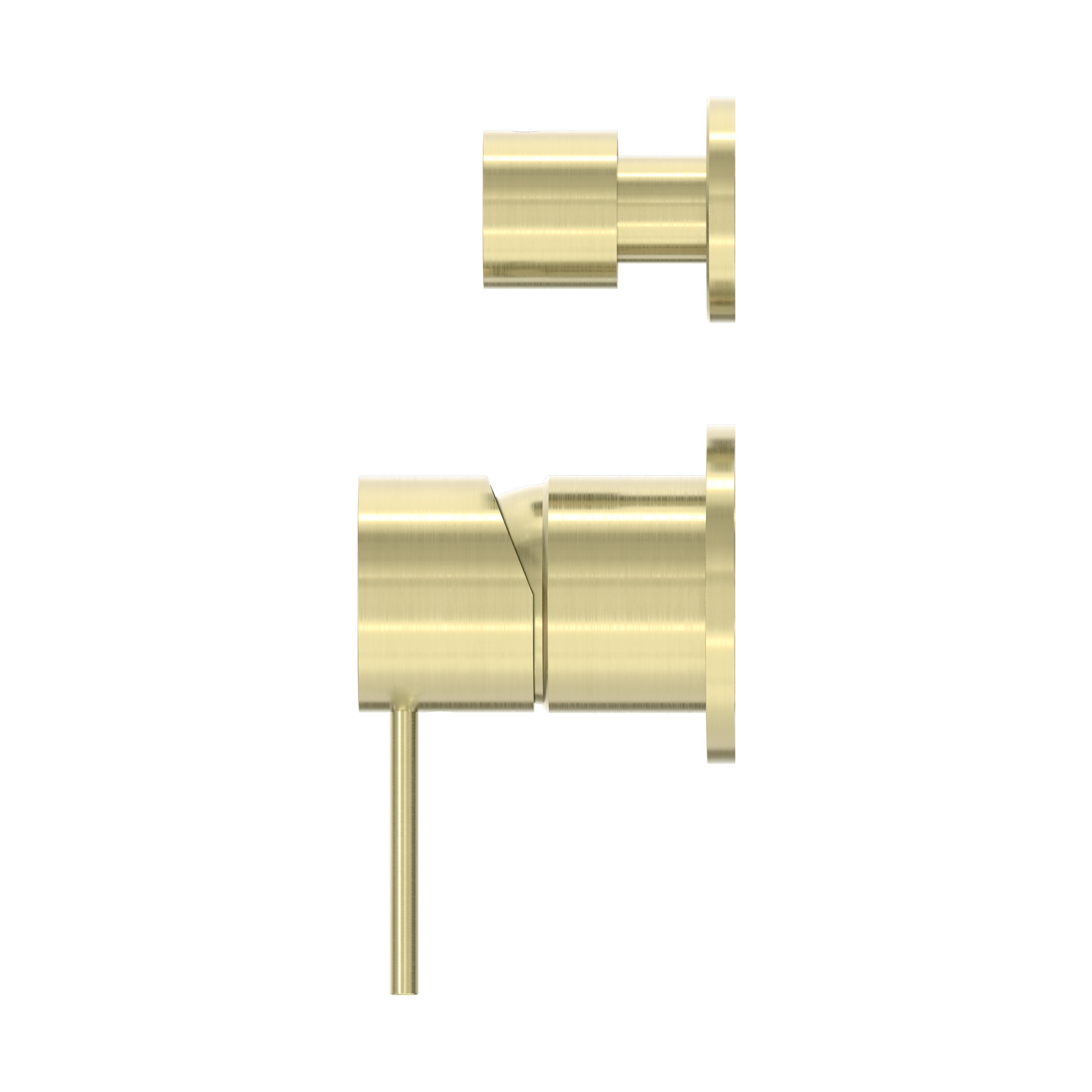 Nero Mecca Shower Mixer With Diverter Separate Back Plate Brushed Gold