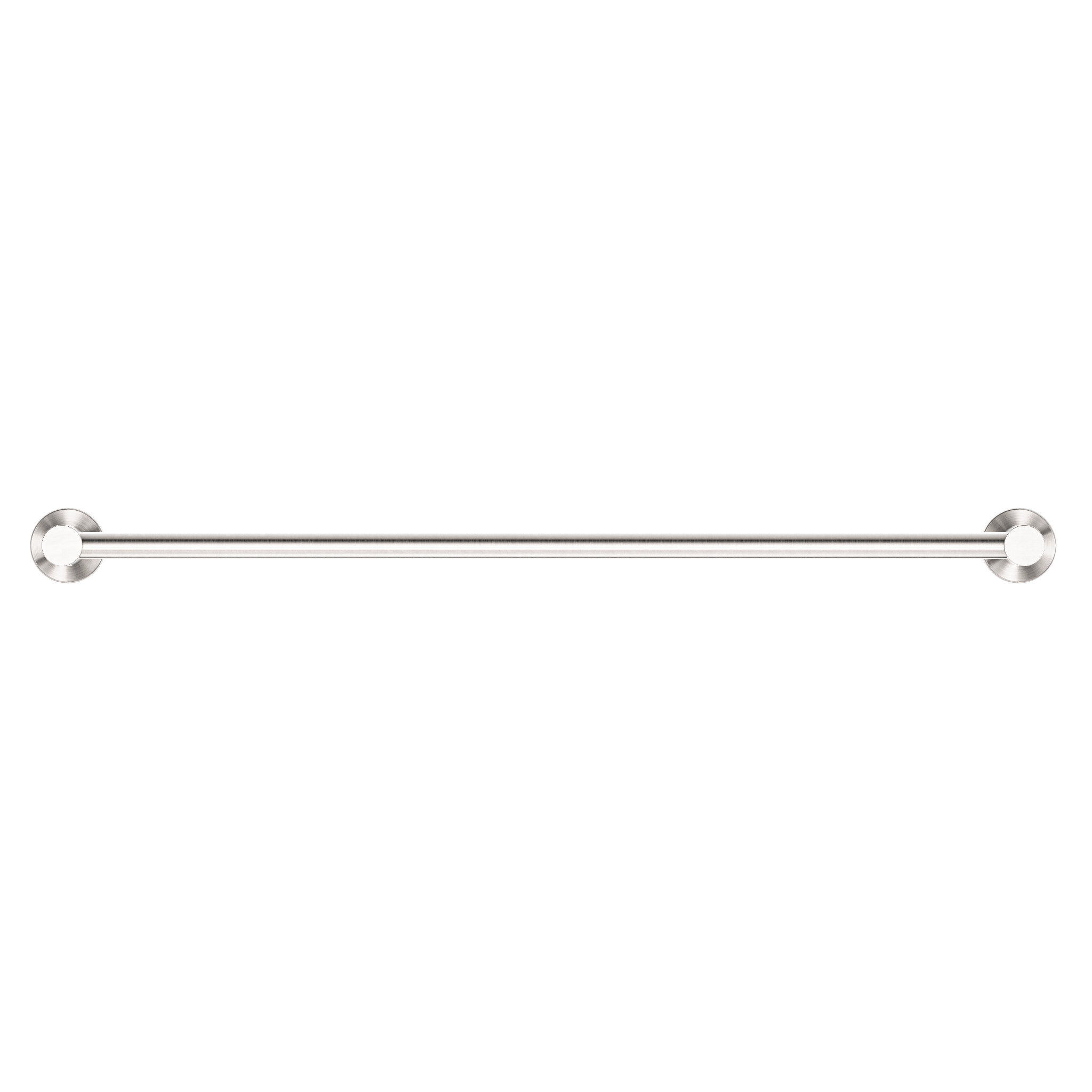 Nero Mecca Single Towel Rail 600mm - Brushed Nickel