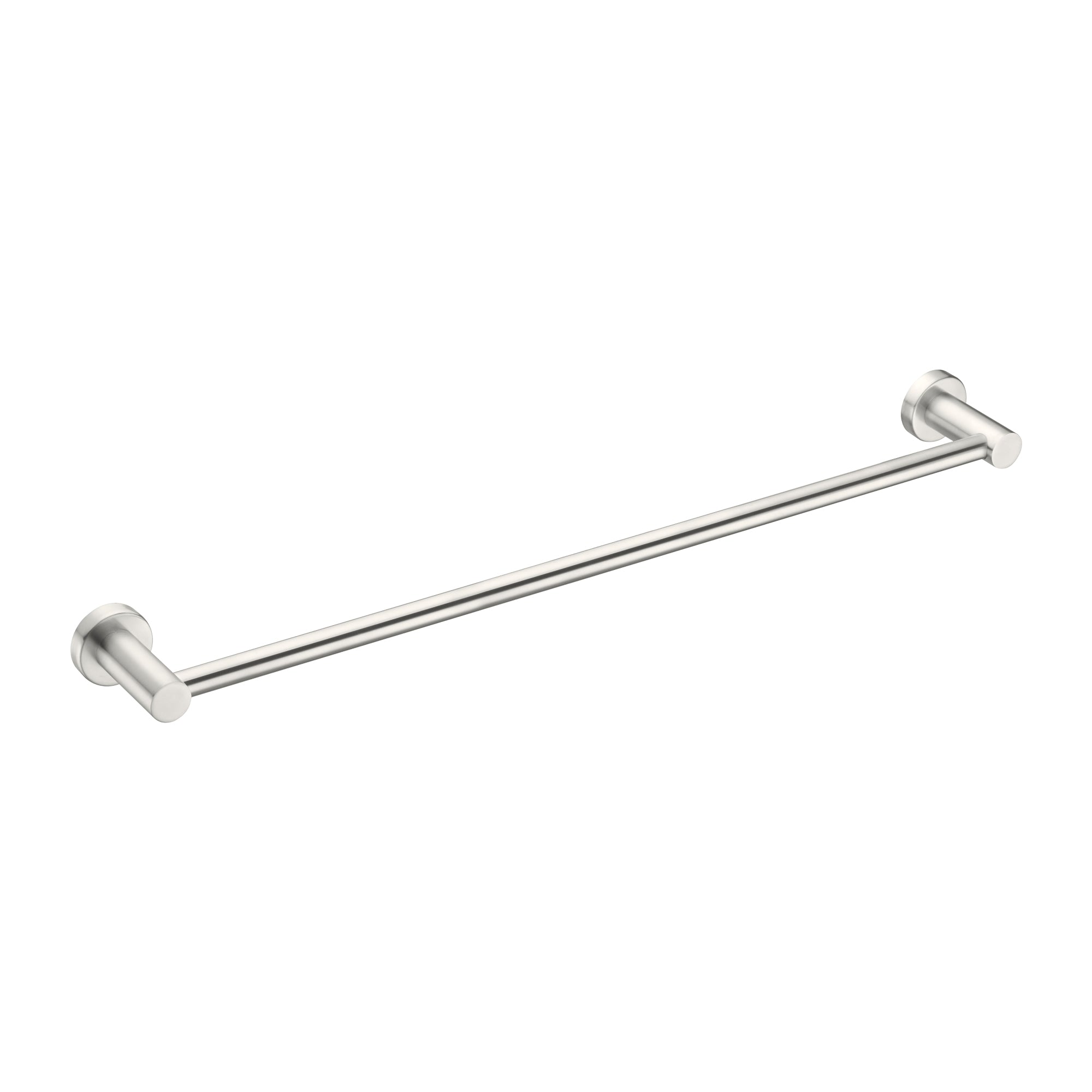 Nero Mecca Single Towel Rail 600mm - Brushed Nickel