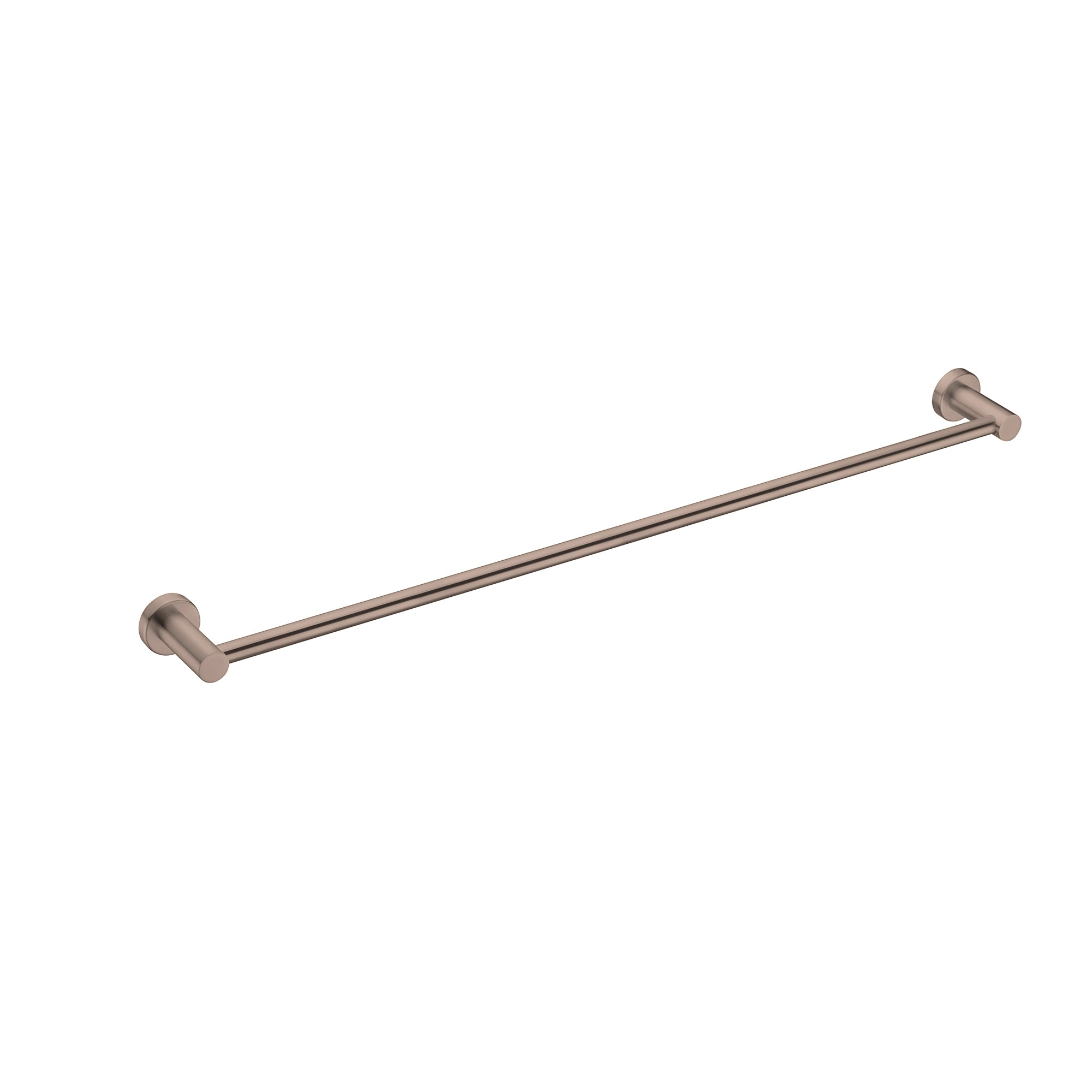 Nero Mecca Single Towel Rail 800mm - Brushed Bronze