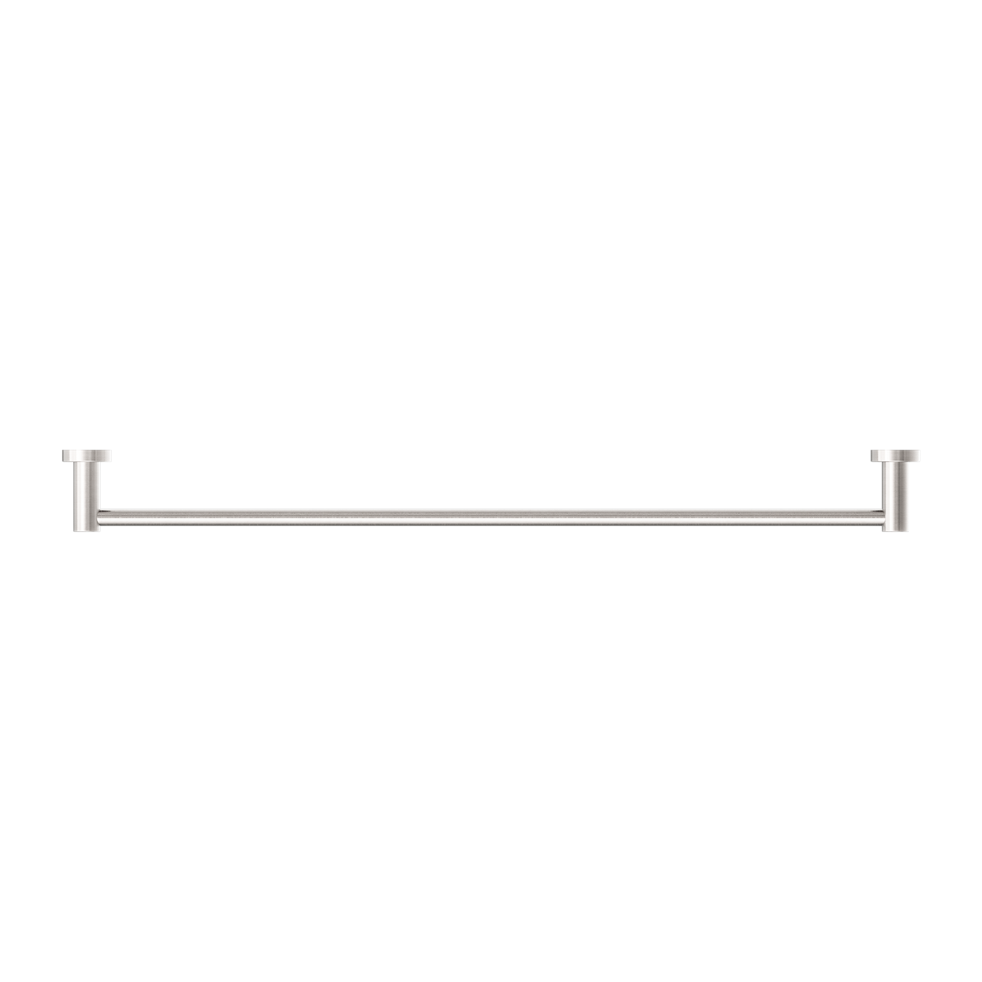 Nero Mecca Single Towel Rail 800mm - Brushed Nickel