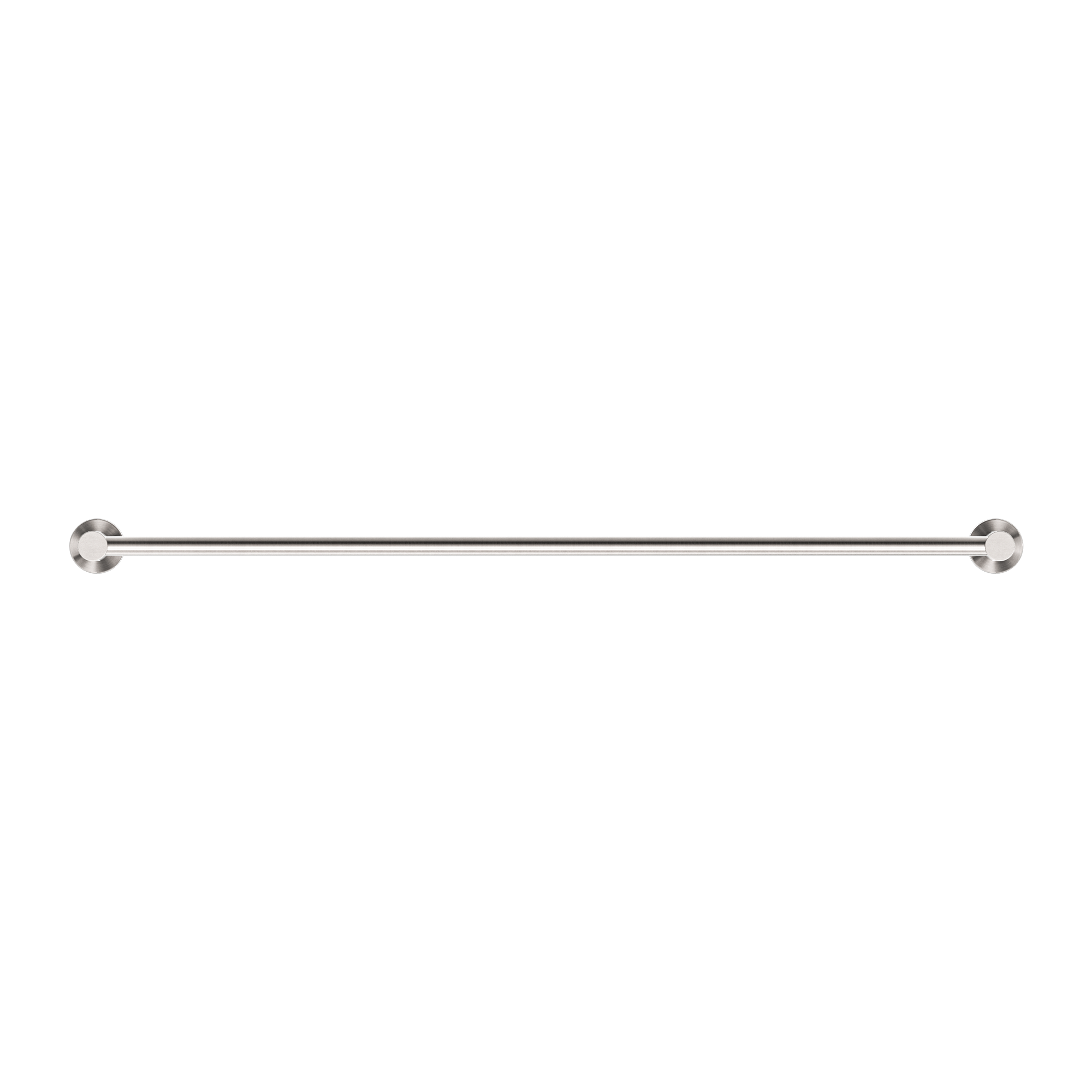 Nero Mecca Single Towel Rail 800mm - Brushed Nickel