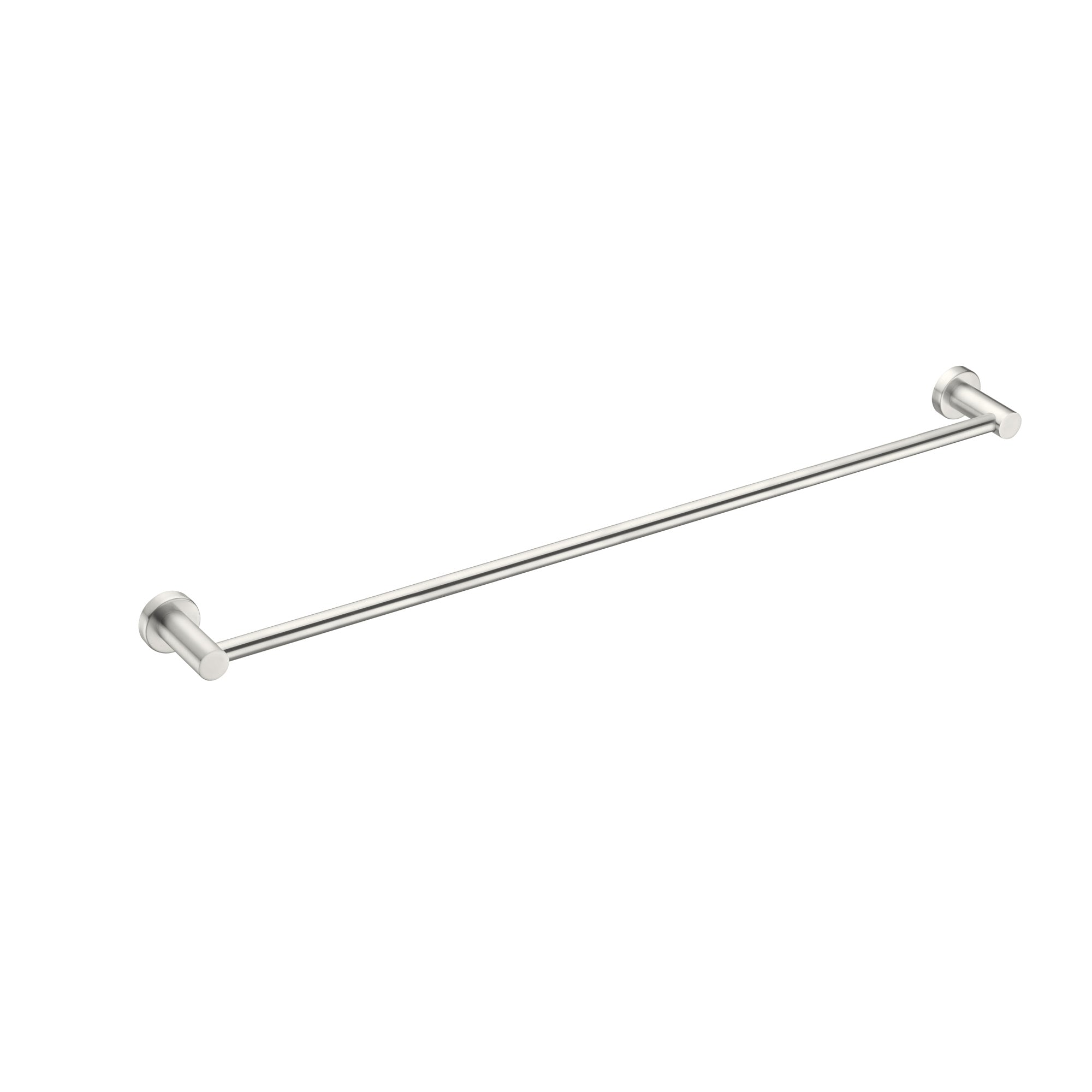 Nero Mecca Single Towel Rail 800mm - Brushed Nickel