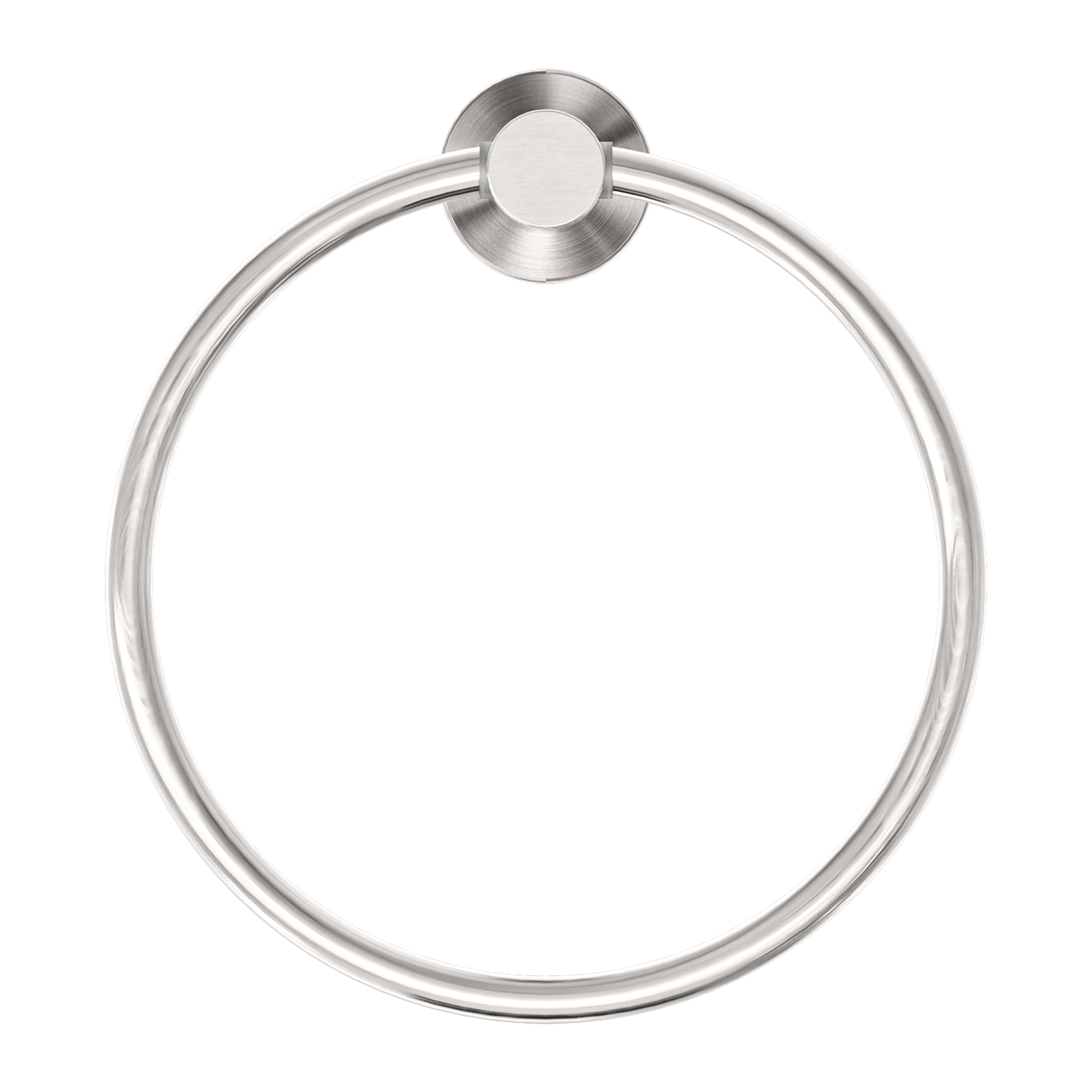 Nero Mecca Towel Ring - Brushed Nickel