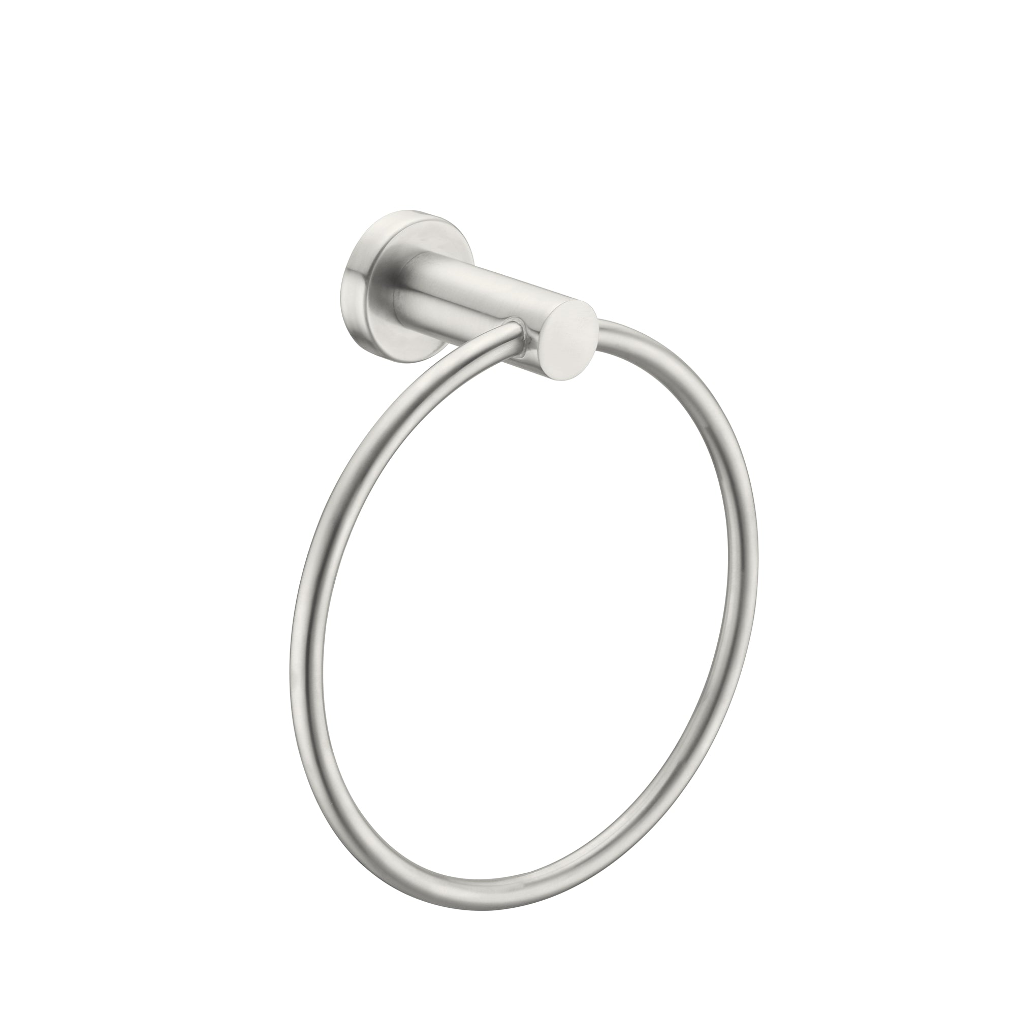 Nero Mecca Towel Ring - Brushed Nickel