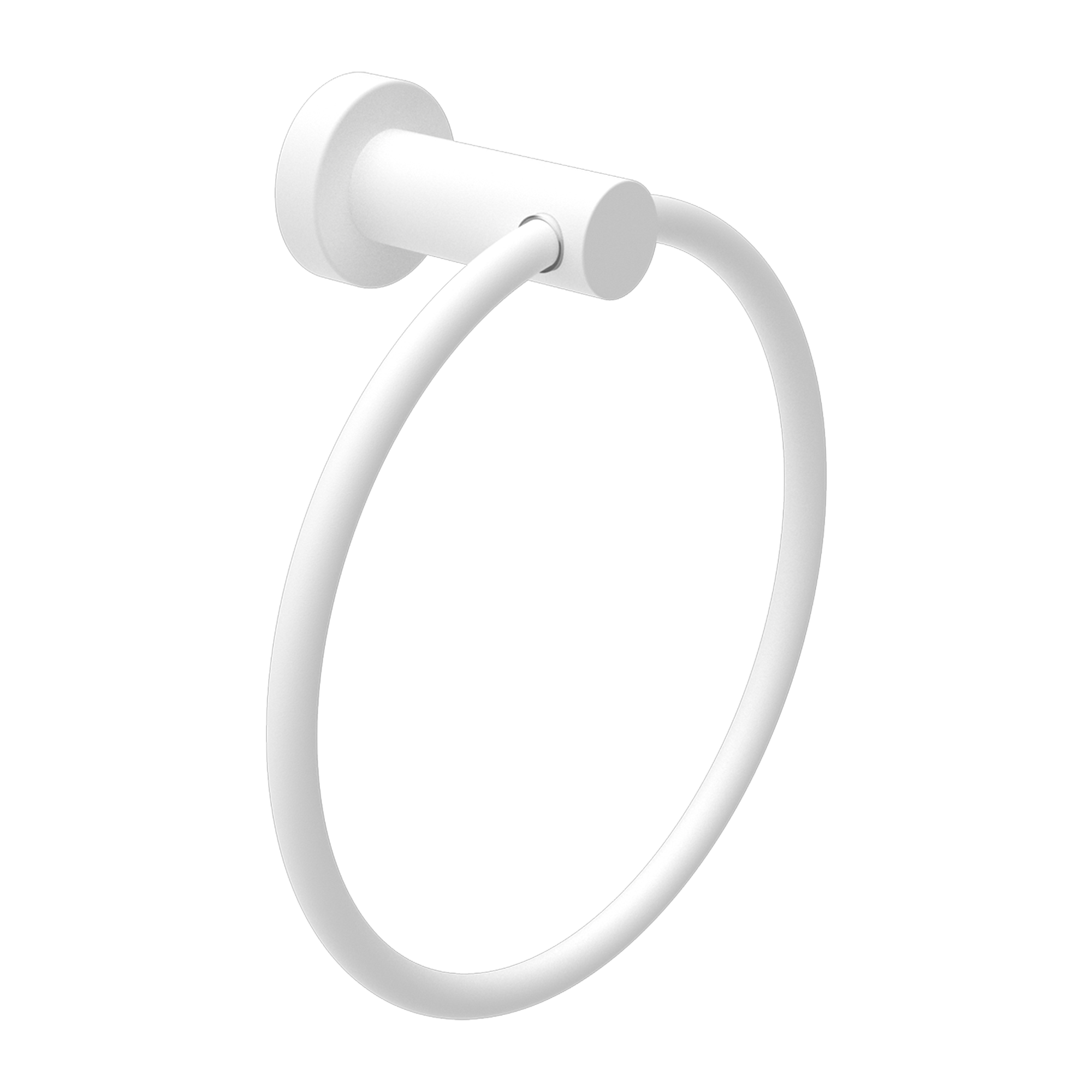 Nero Mecca Towel Ring - Matte White