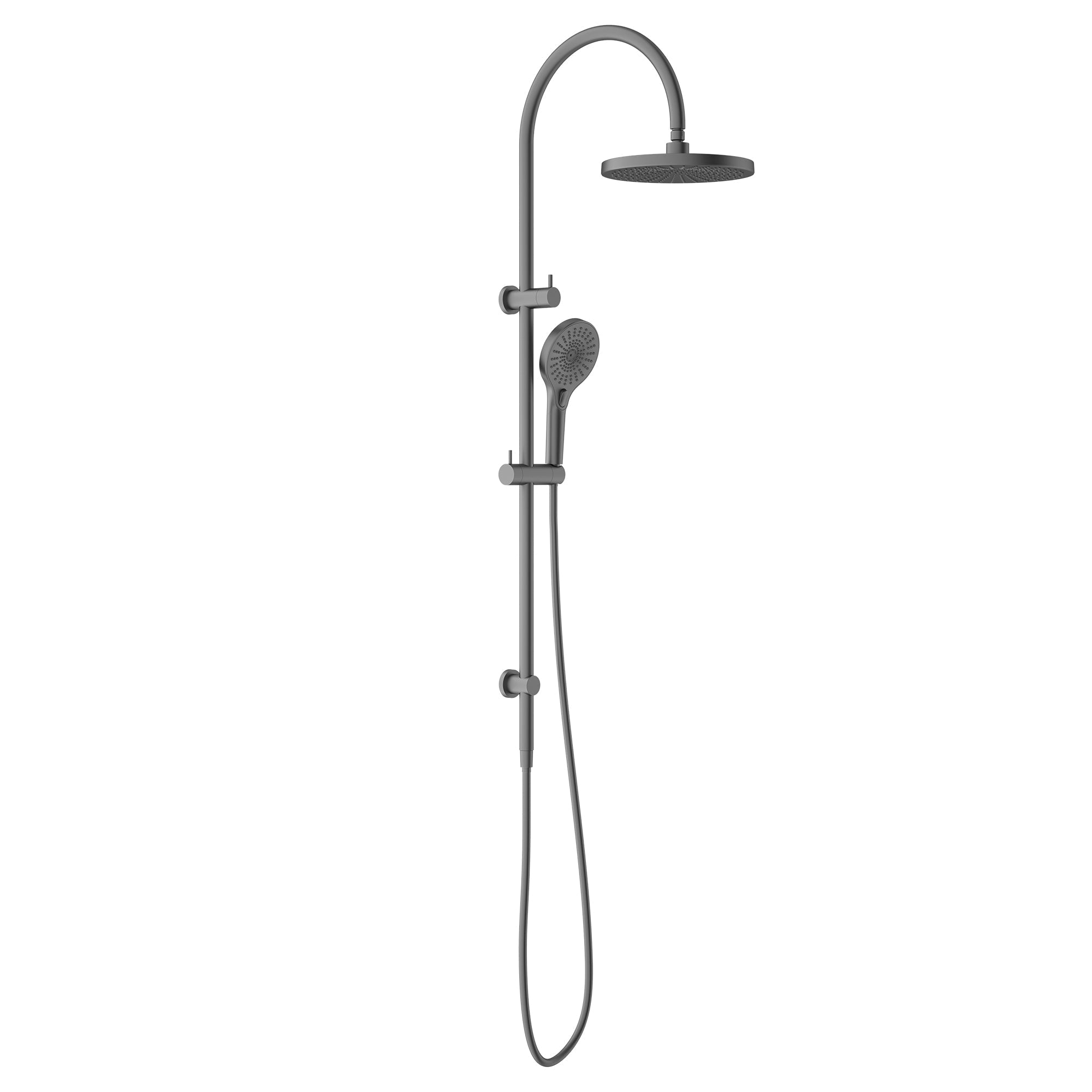 Nero Mecca Twin Shower - Gun Metal Grey