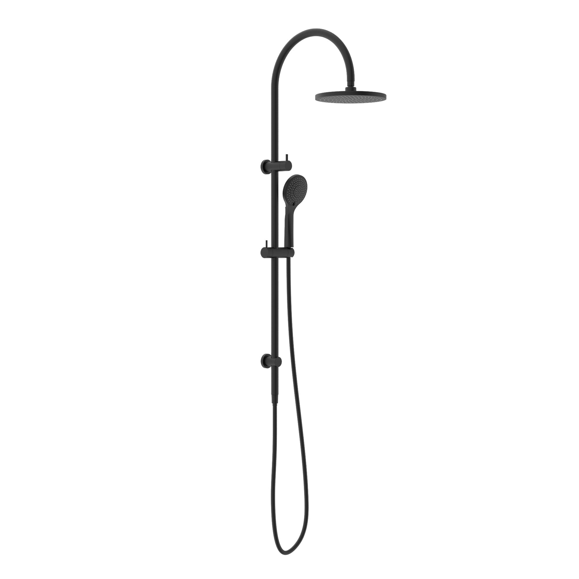 Nero Mecca Twin Shower With Air Shower - Matte Black