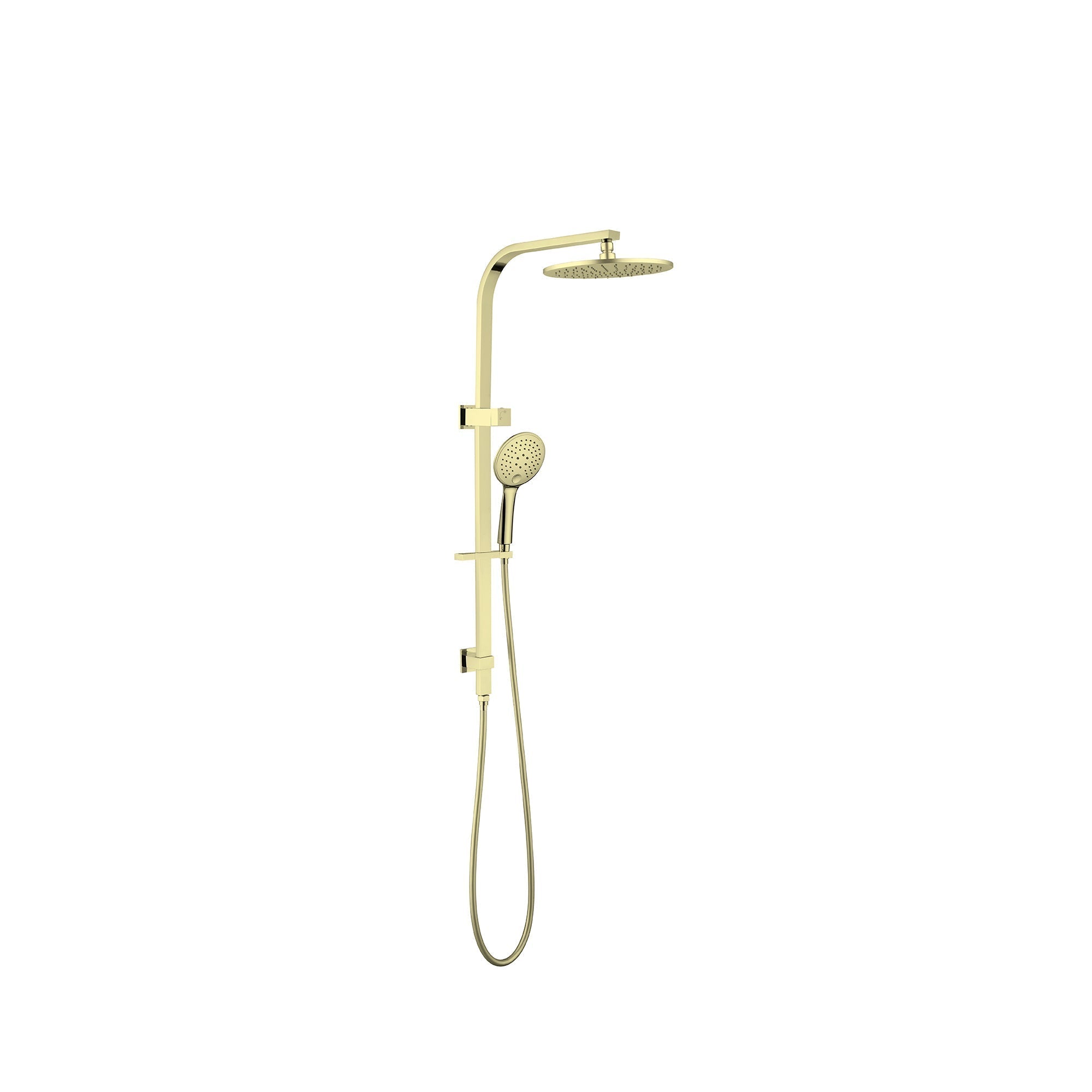 Nero Mecca/Bianca Shower Set Round Head Brushed Gold