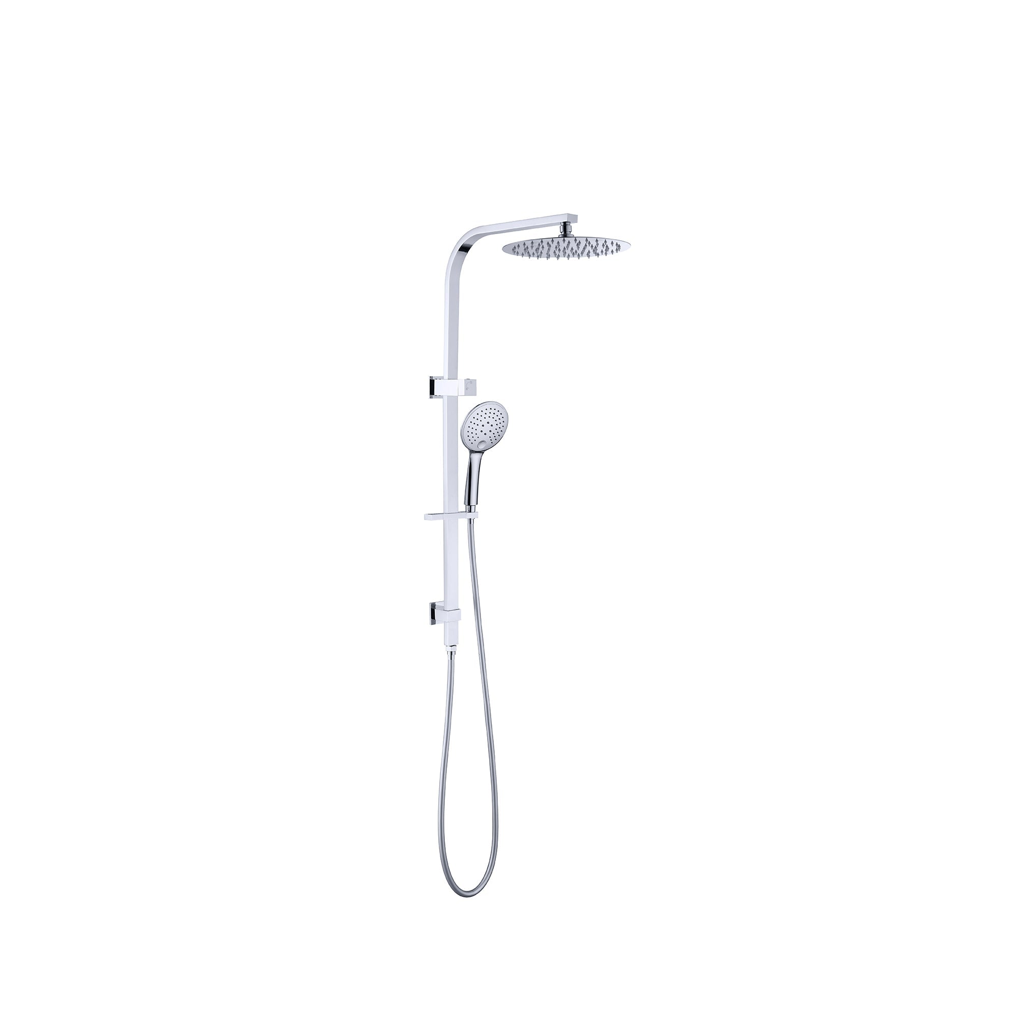 Nero Mecca/Bianca Shower Set Round Head - Chrome