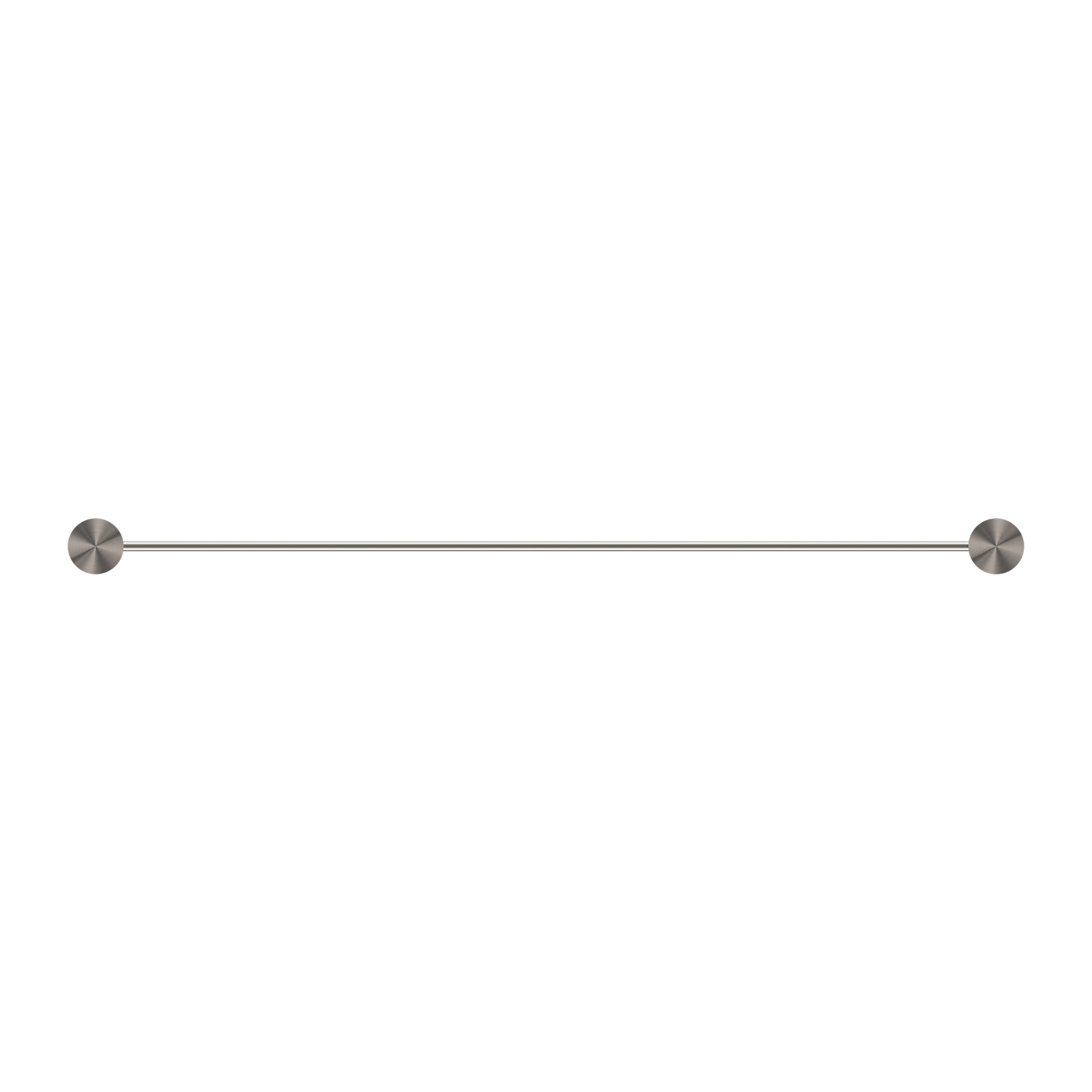 Nero Opal Double Towel Rail 600mm - Brushed Nickel