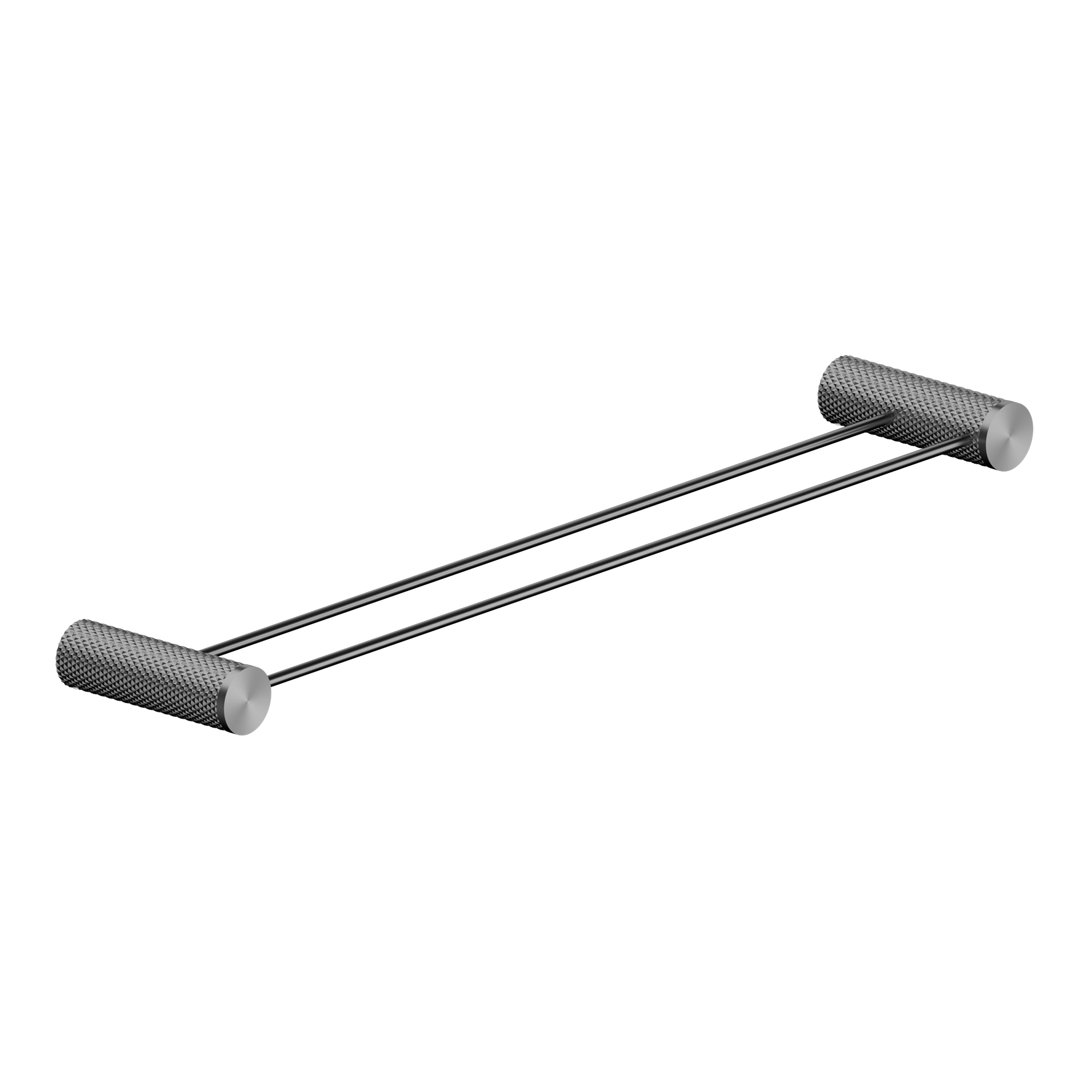 Nero Opal Double Towel Rail 600mm - Graphite