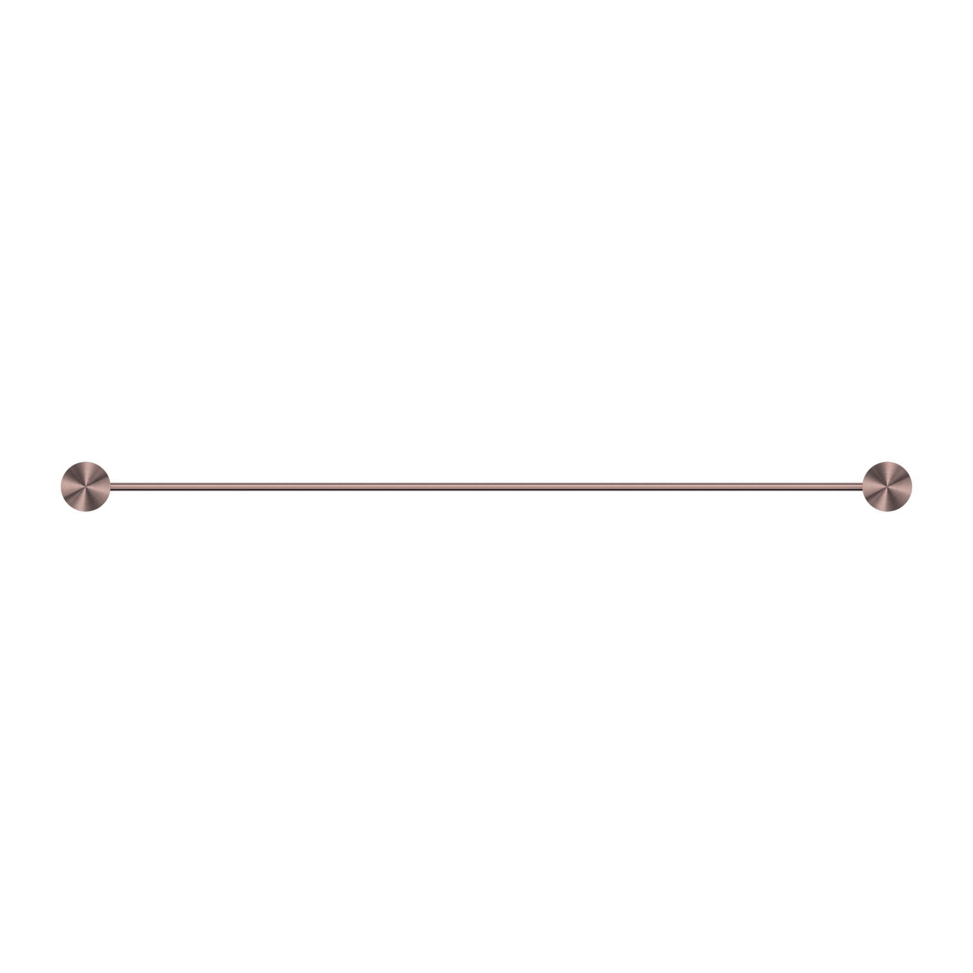 Nero Opal Single Towel Rail 600mm - Brushed Bronze