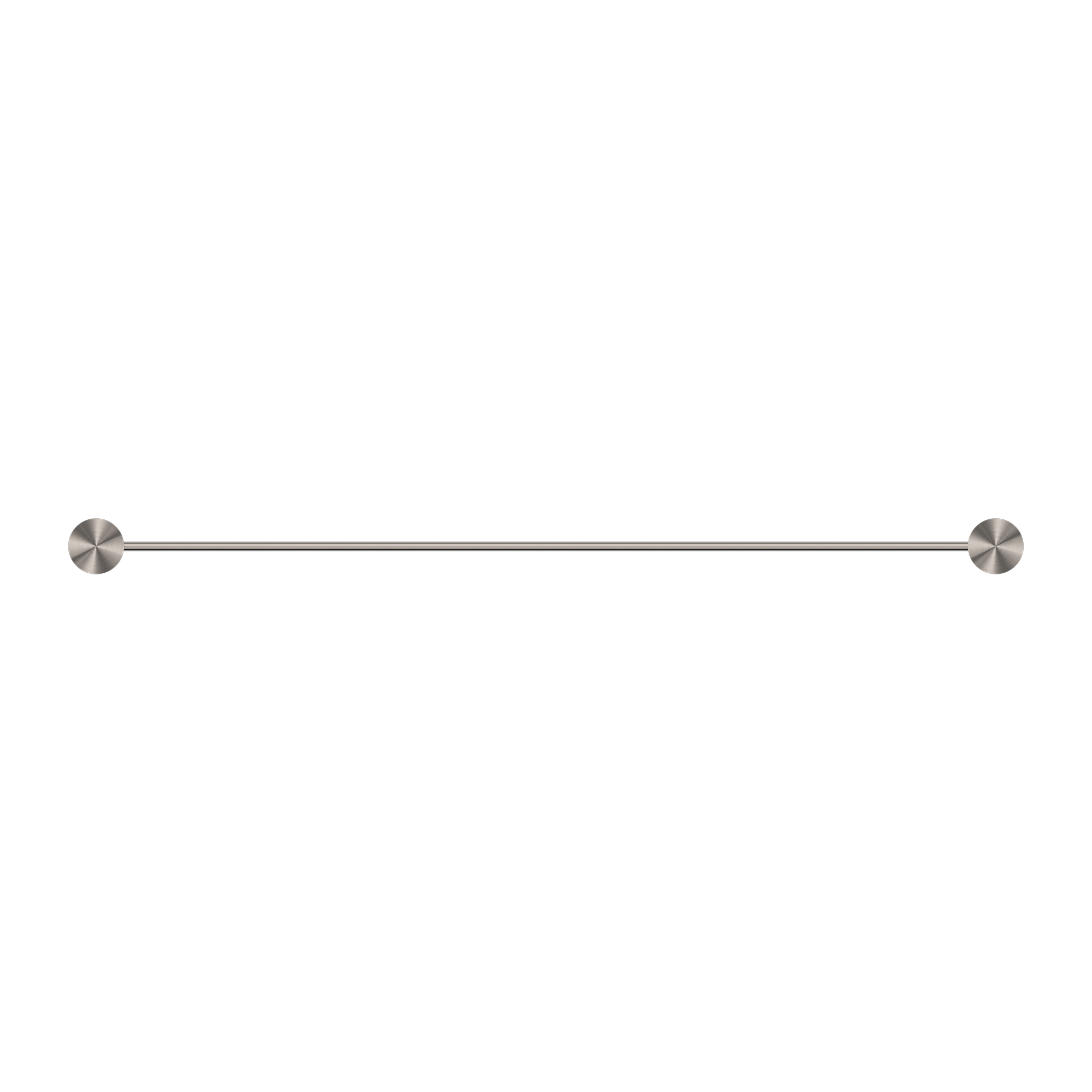 Nero Opal Single Towel Rail 600mm - Brushed Nickel