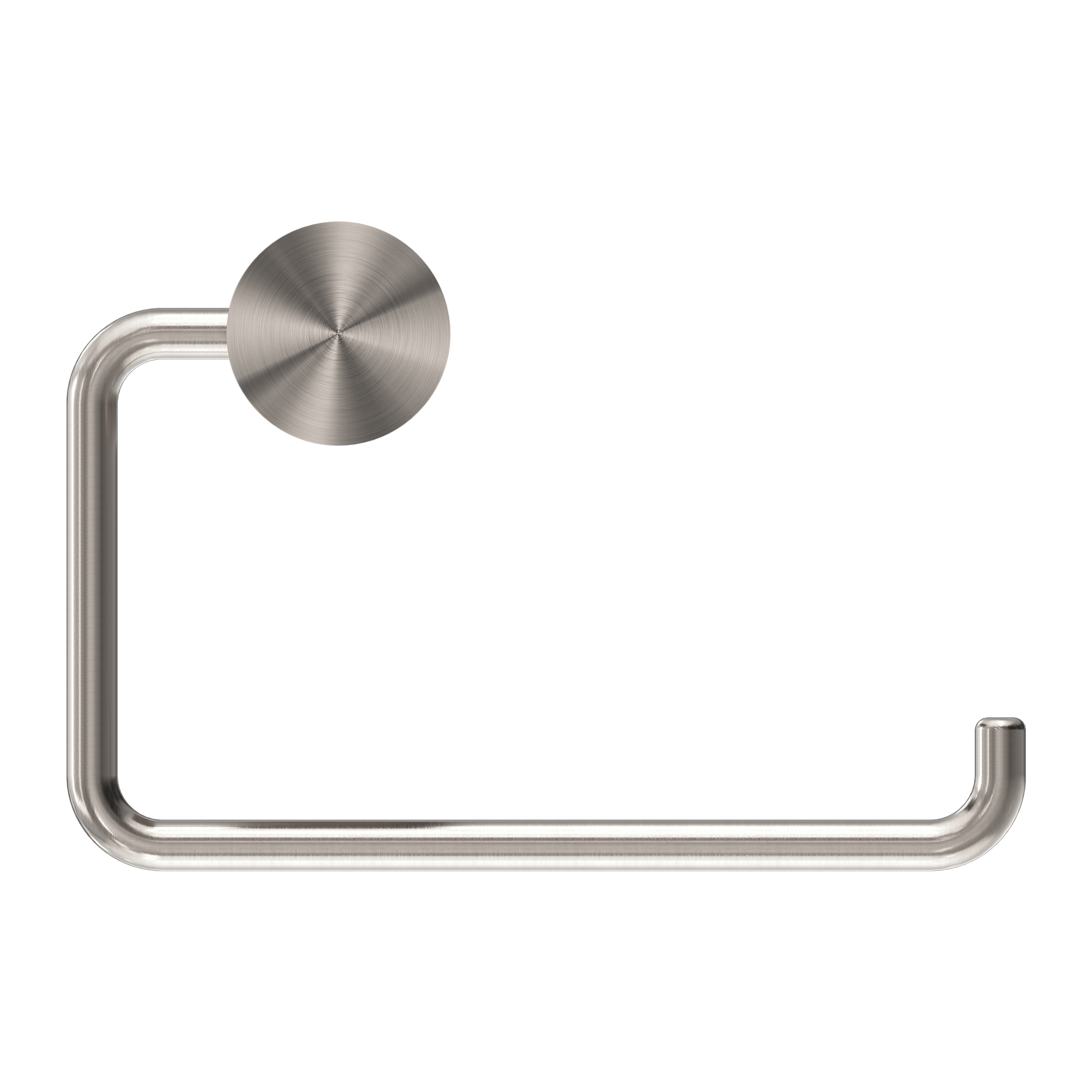 Nero Opal Toilet Roll Holder - Brushed Nickel