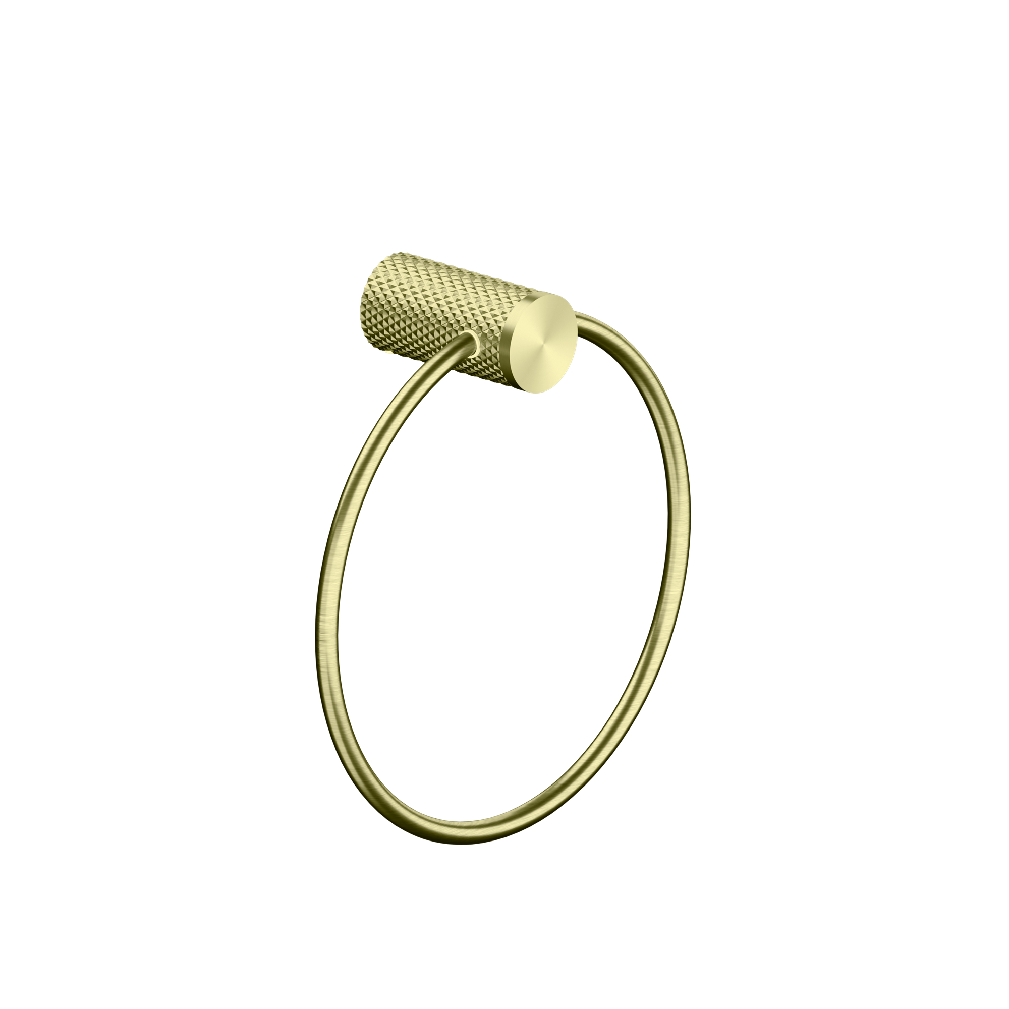 Nero Opal Towel Ring Brushed Gold