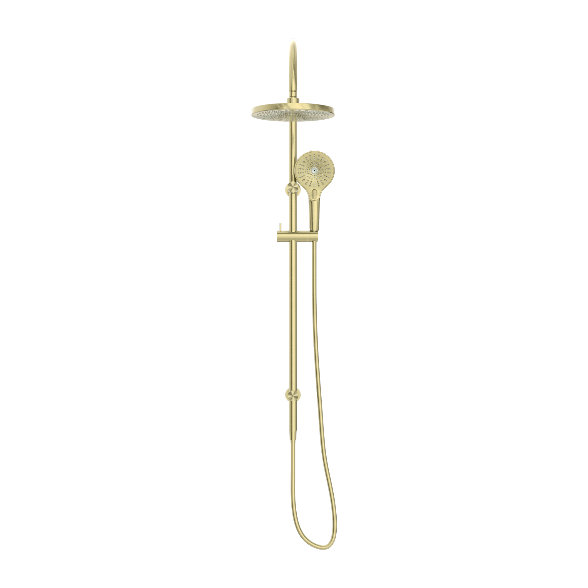 Nero Opal Twin Shower Set Brushed Gold