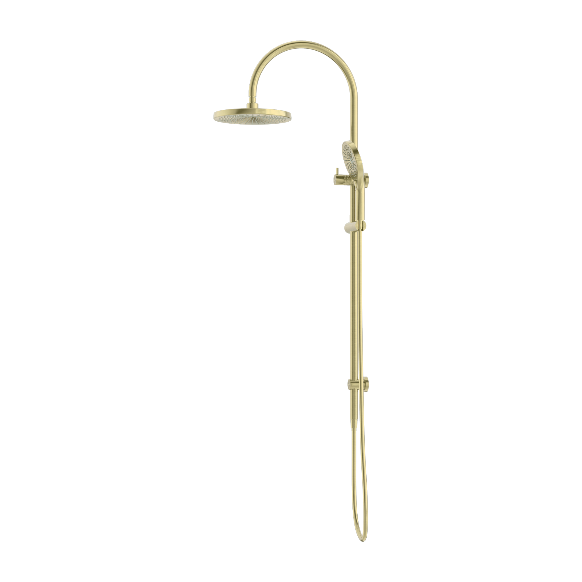 Nero Opal Twin Shower Set Brushed Gold