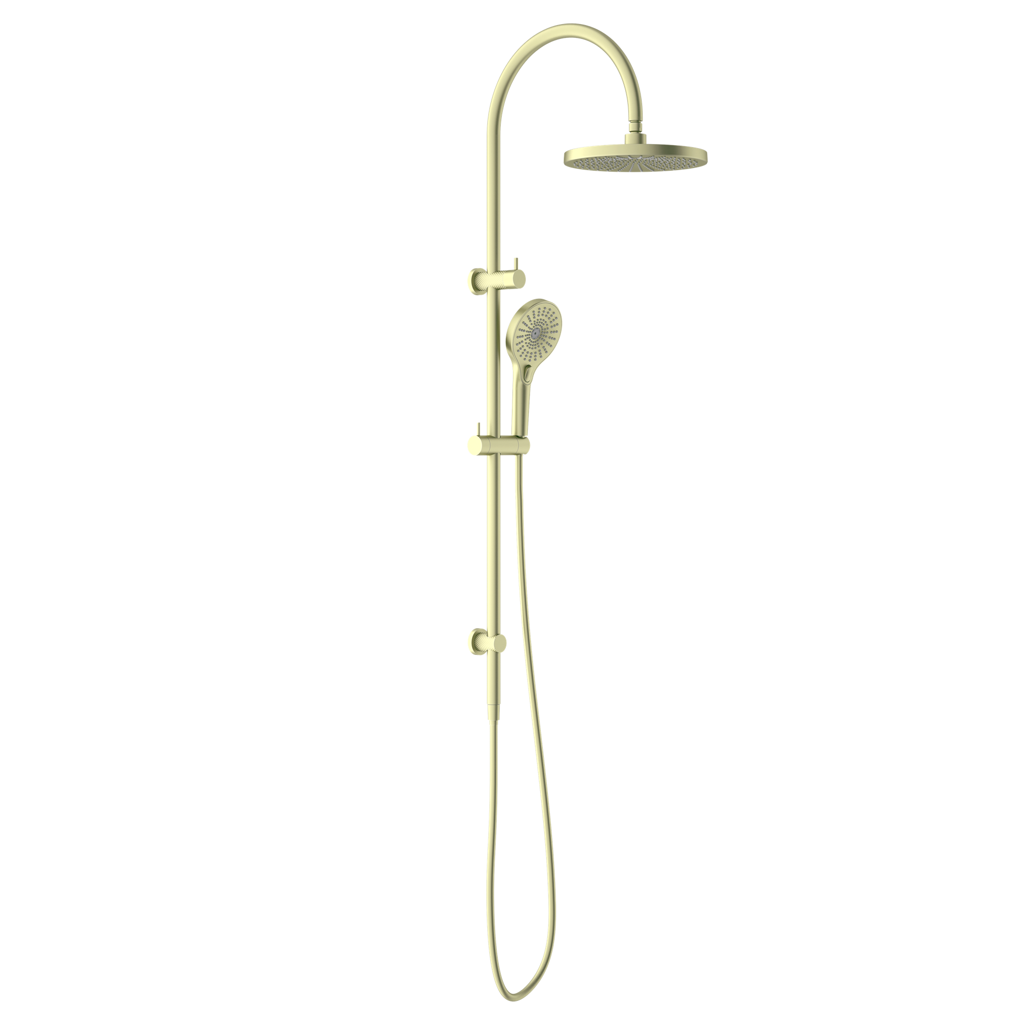 Nero Opal Twin Shower Set Brushed Gold