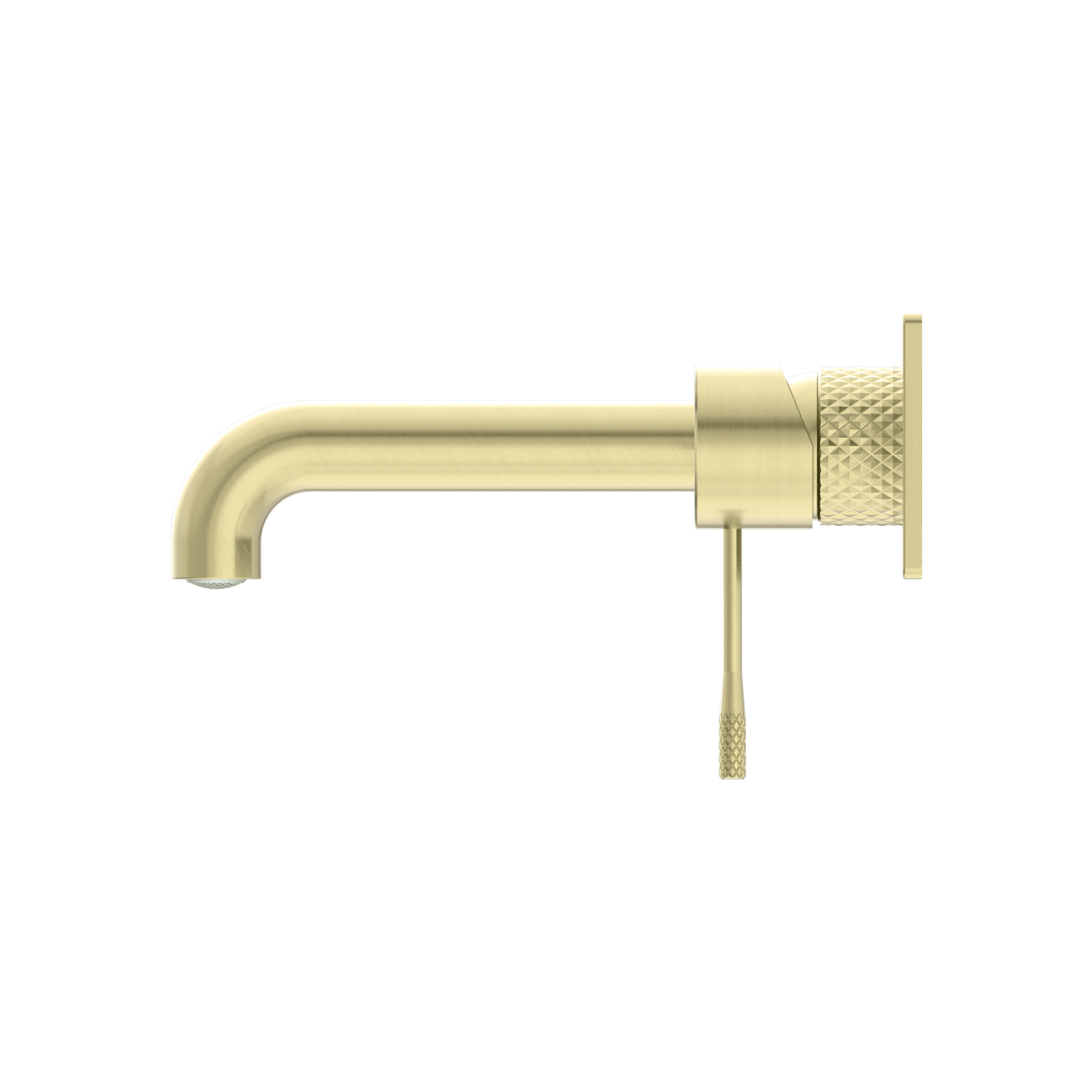 Nero Opal Wall Basin/Bath Mixer - Brushed Gold