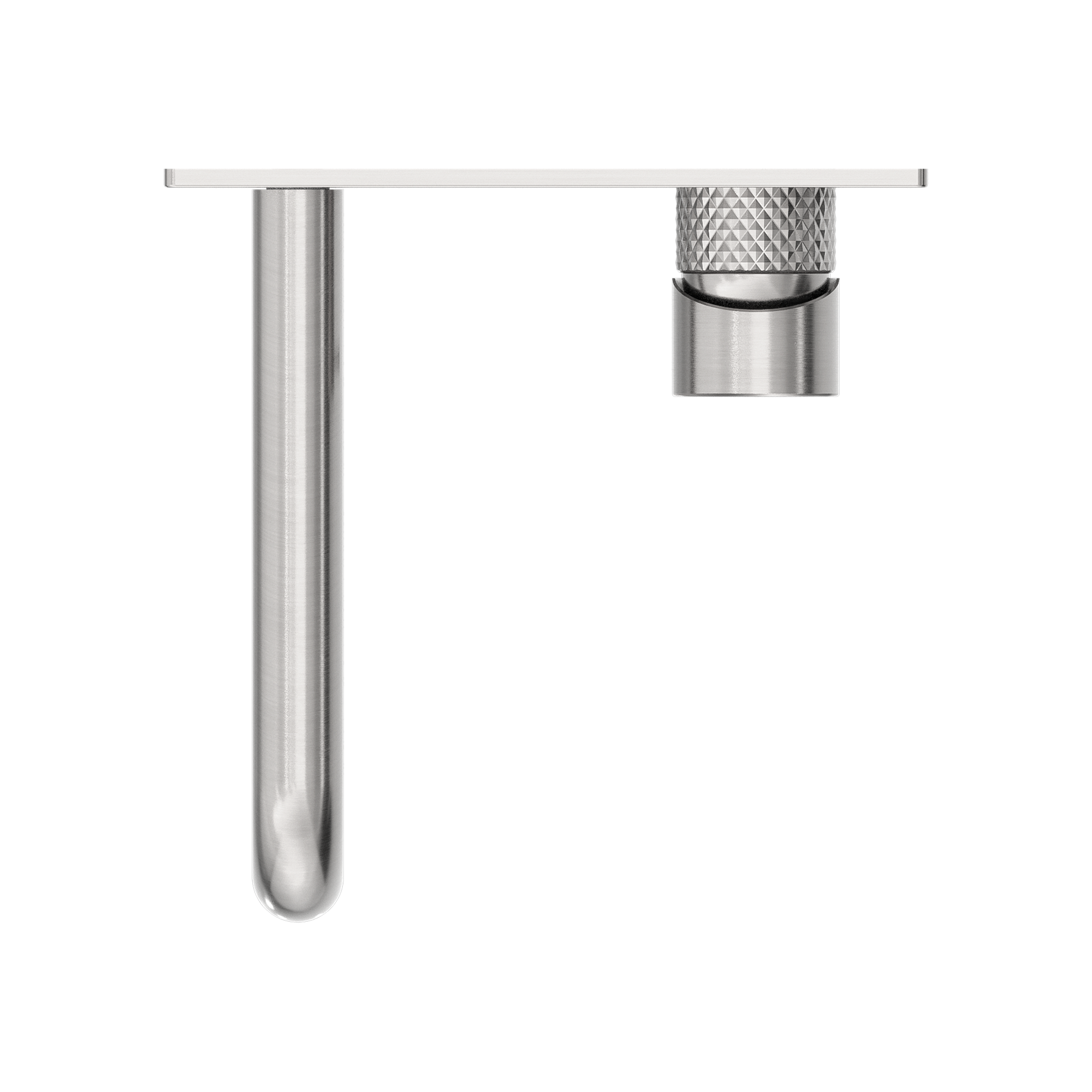 Nero Opal Wall Basin/Bath Mixer - Brushed Nickel