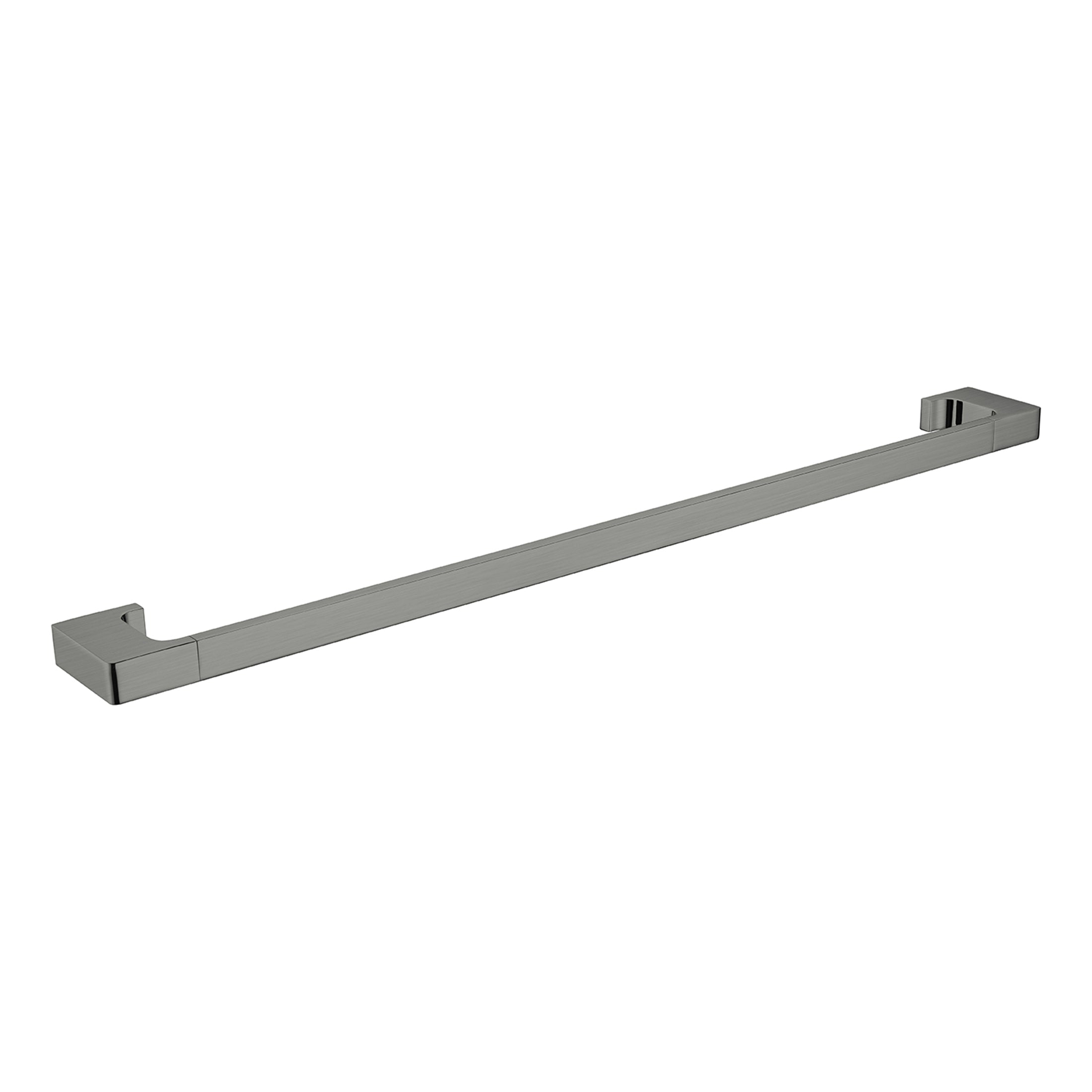 Nero Pearl Single Towel Rail 800mm - Gun Metal Grey