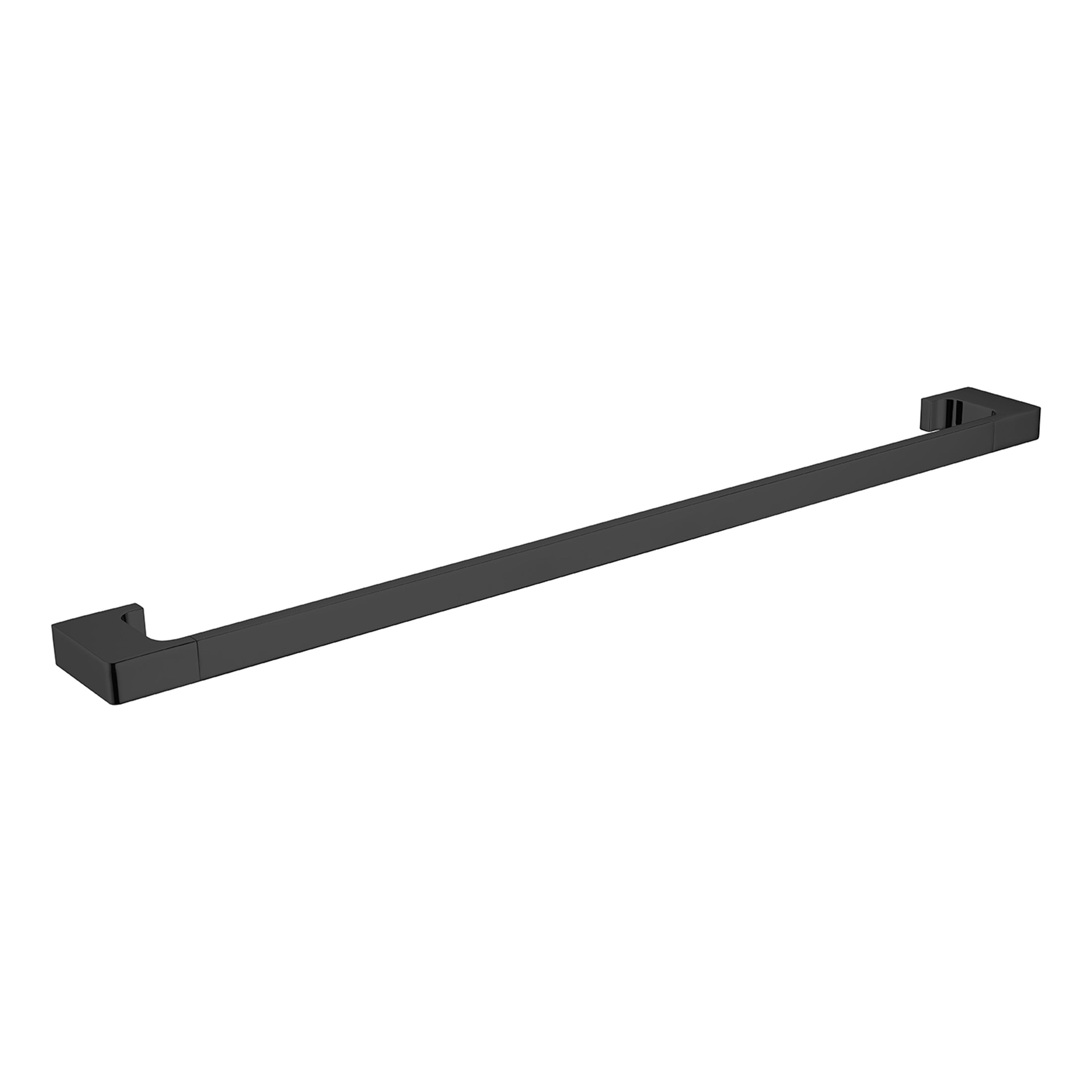 Nero Pearl Single Towel Rail 800mm - Matte Black