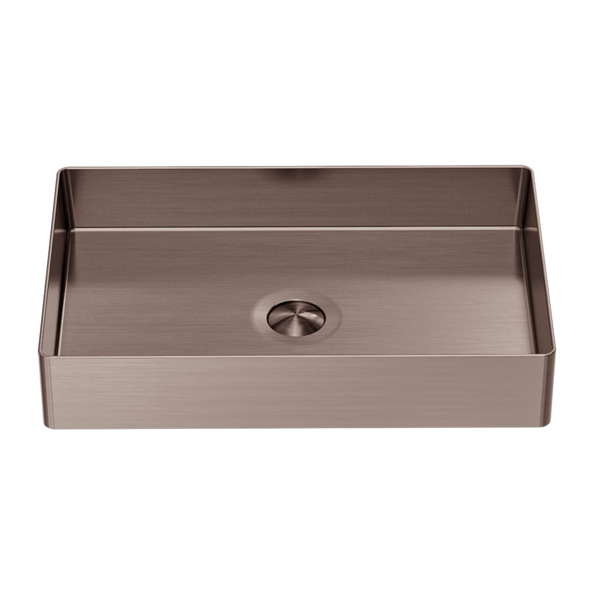 Nero Rectangle Stainless Steel Basin - Brushed Bronze