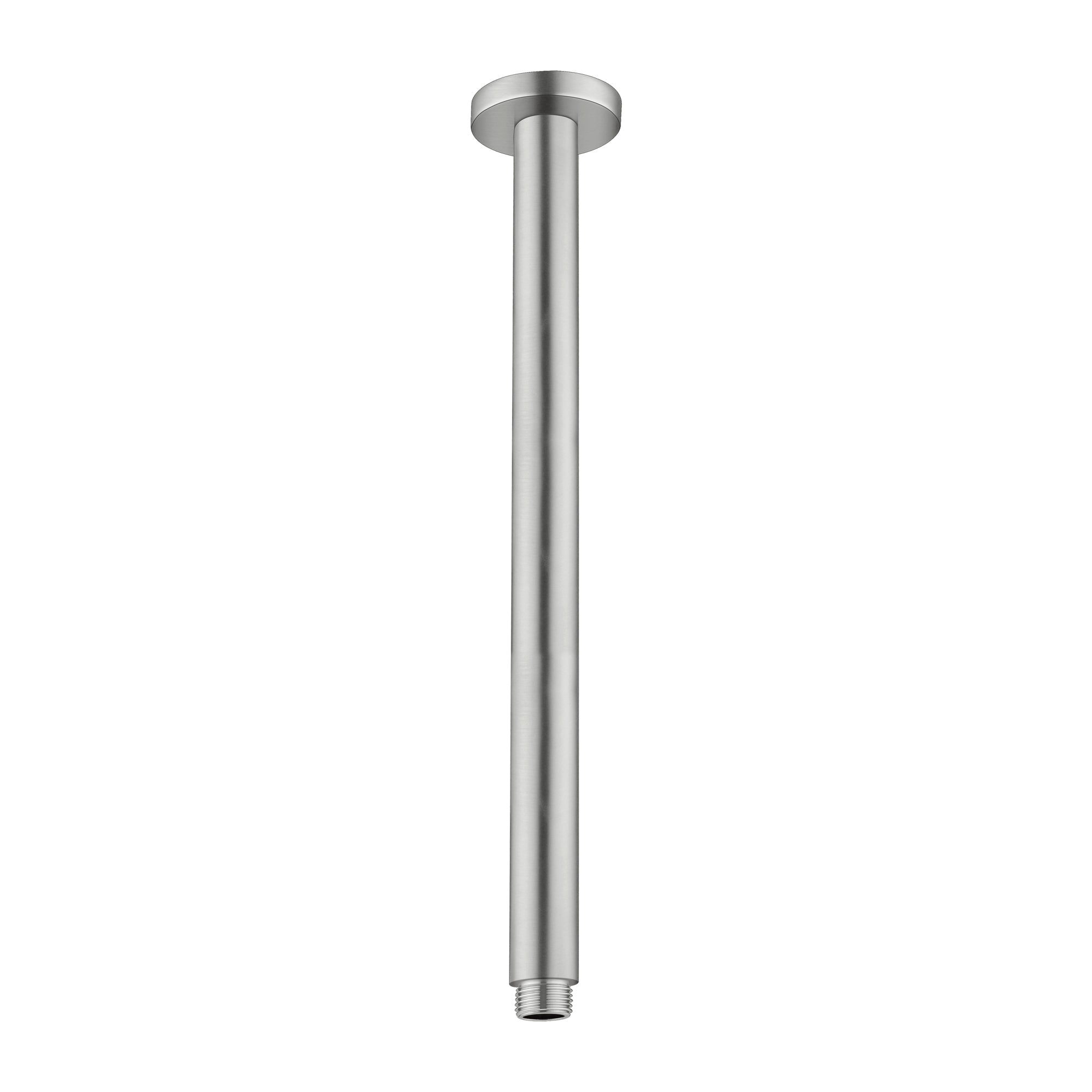 Nero Round Ceiling Arm 300mm - Brushed Nickel