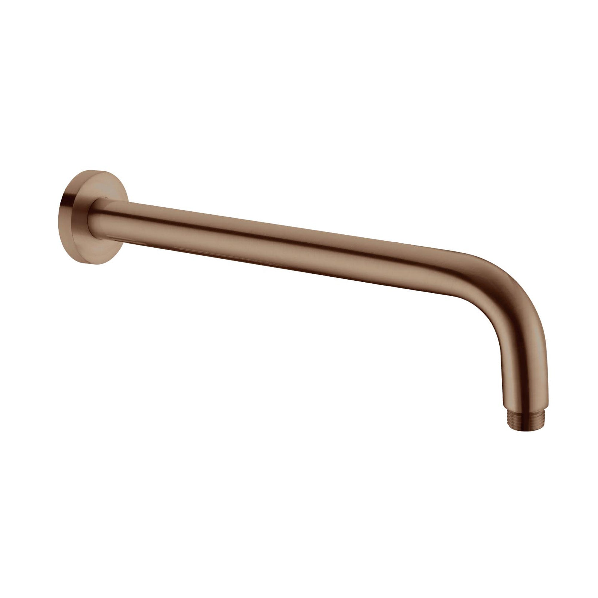 Nero Round Shower Arm - Brushed Bronze