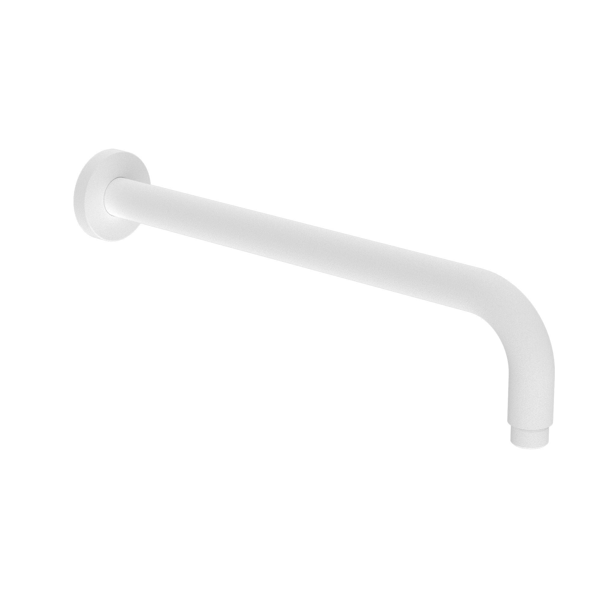 Nero Round Shower Arm - Matte White