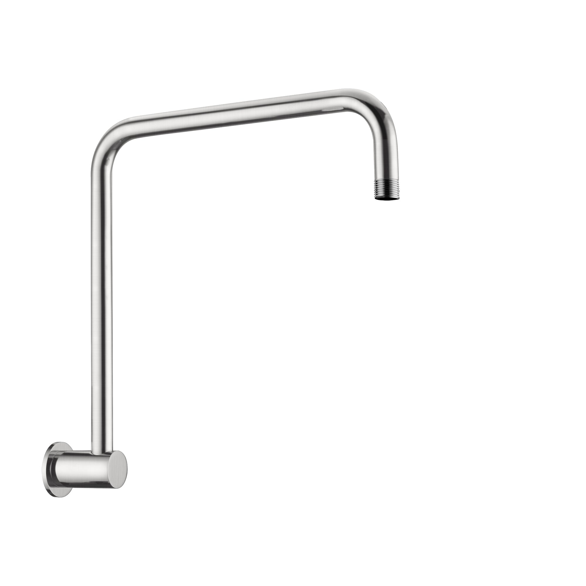 Nero Round Swivel Shower Arm - Brushed Nickel