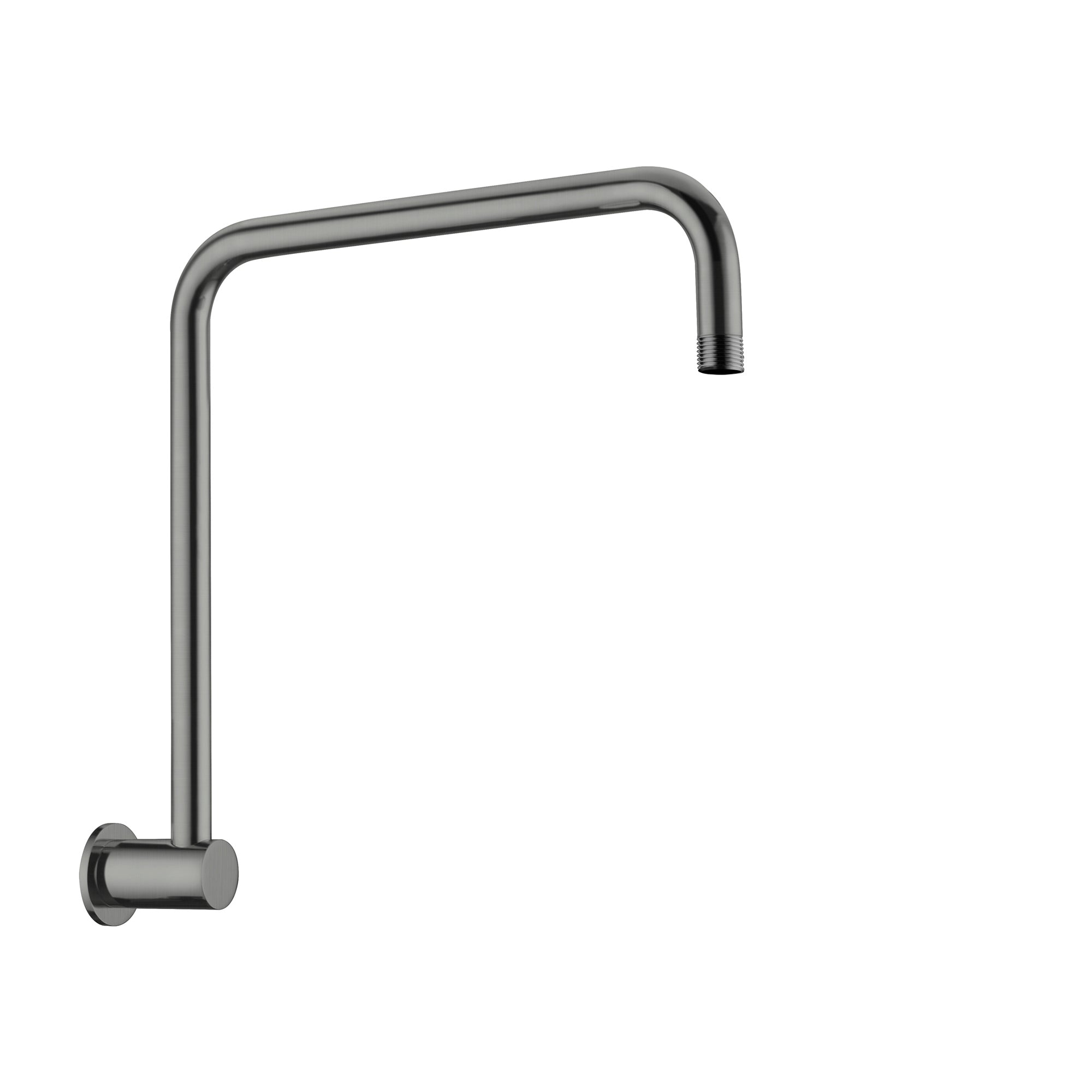 Nero Round Swivel Shower Arm - Gun Metal