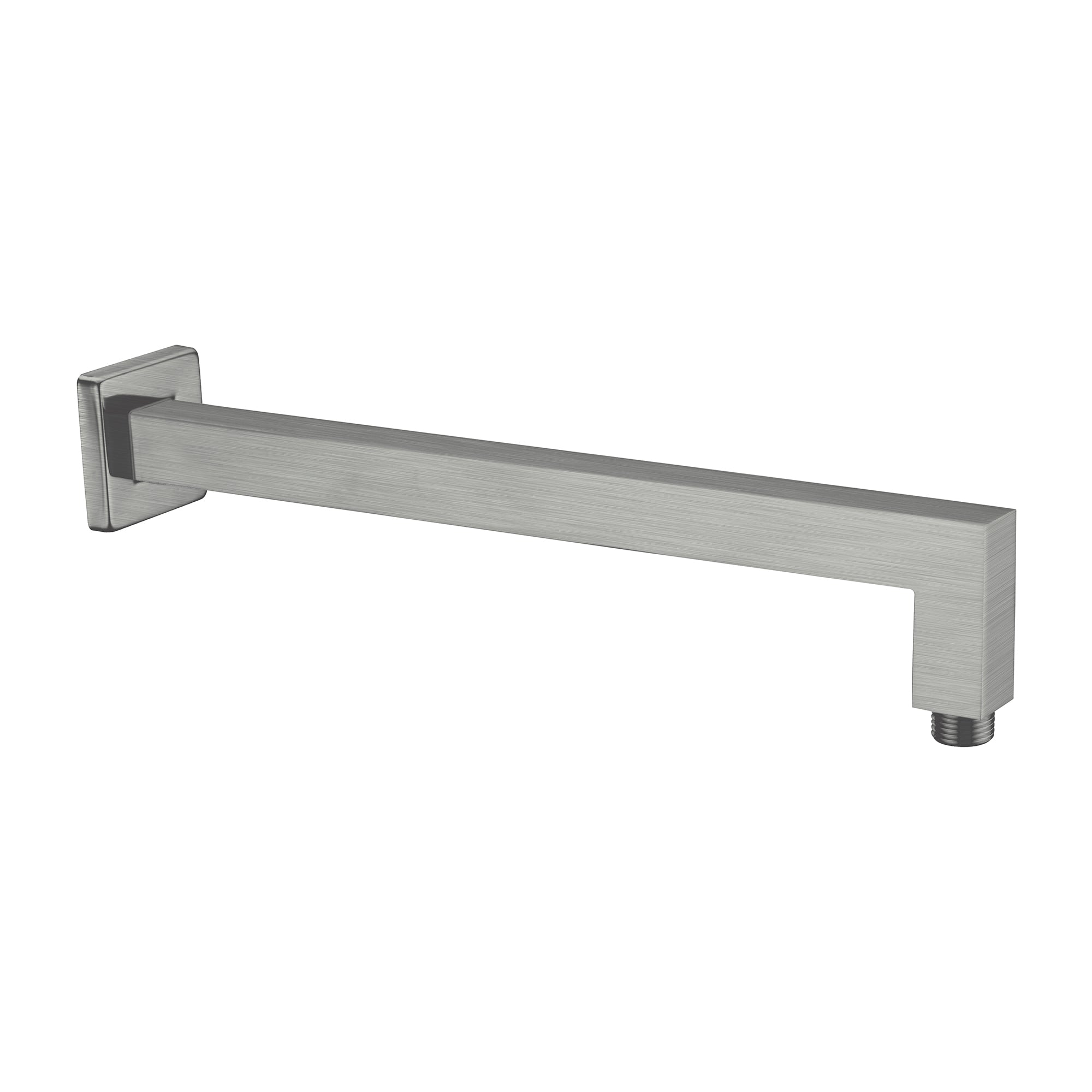 Nero Square Shower Arm - Gun Metal Grey