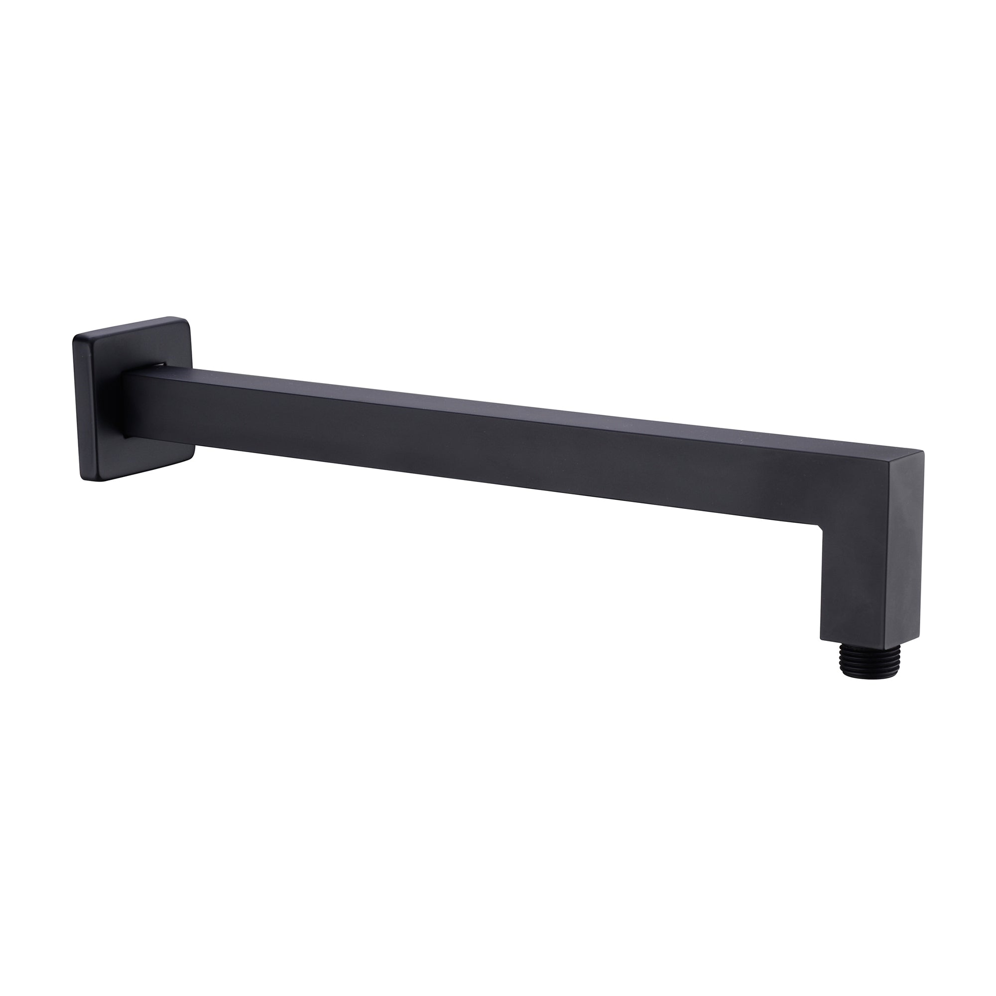 Nero Square Shower Arm - Matte Black