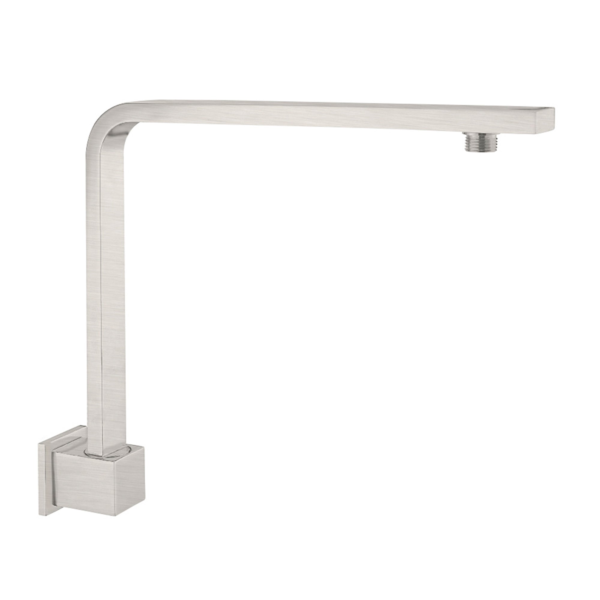 Nero Square Swivel Shower Arm - Brushed Nickel