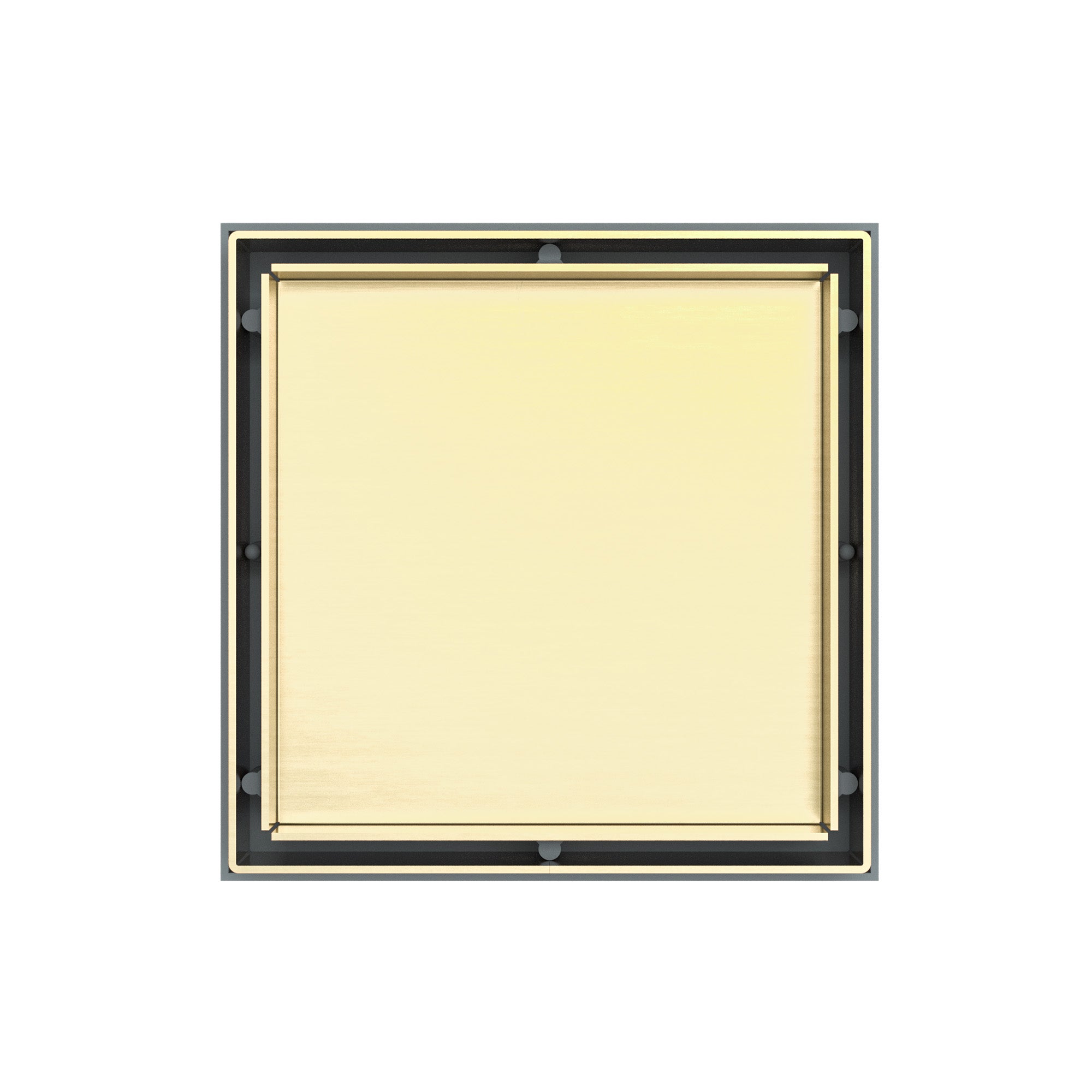 Nero Tile Insert Floor Waste 100mm Outlet - Brushed Gold