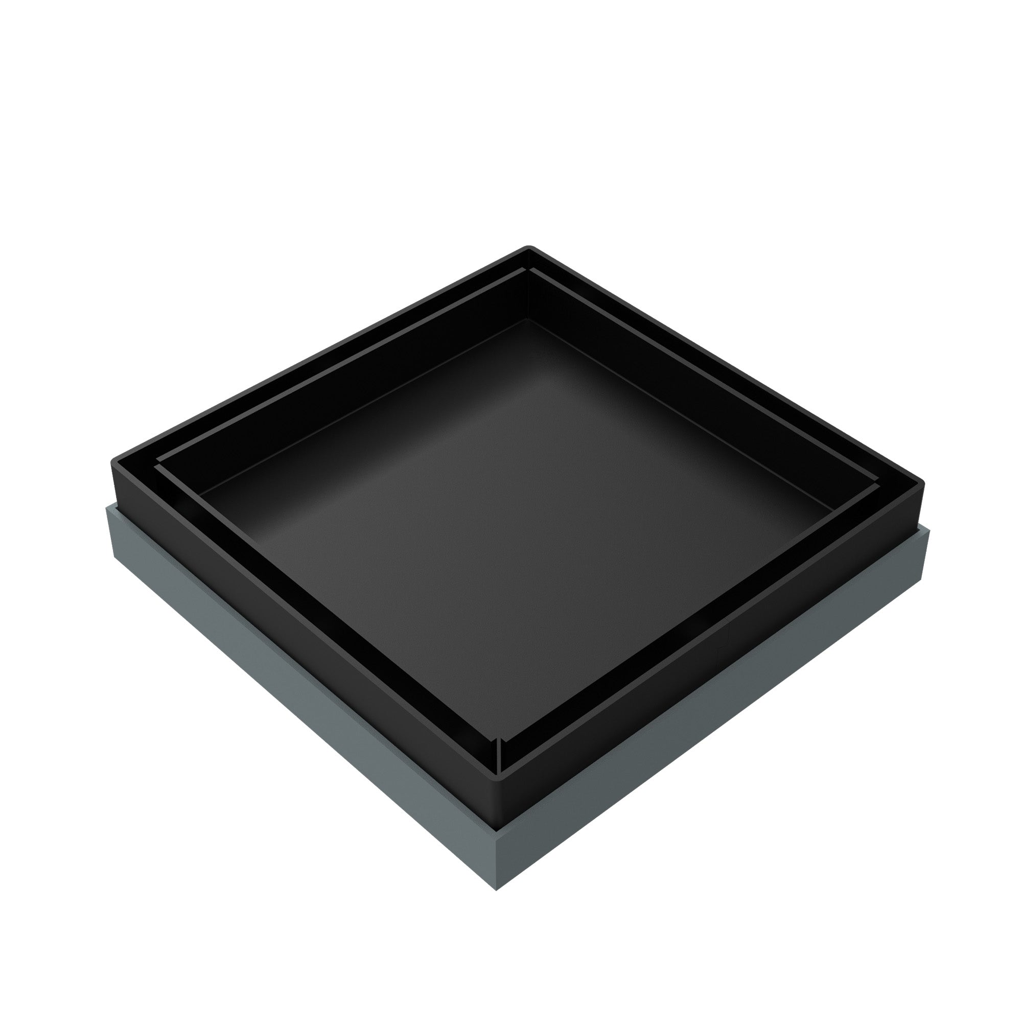 Nero Tile Insert Floor Waste 100mm Outlet - Matte Black