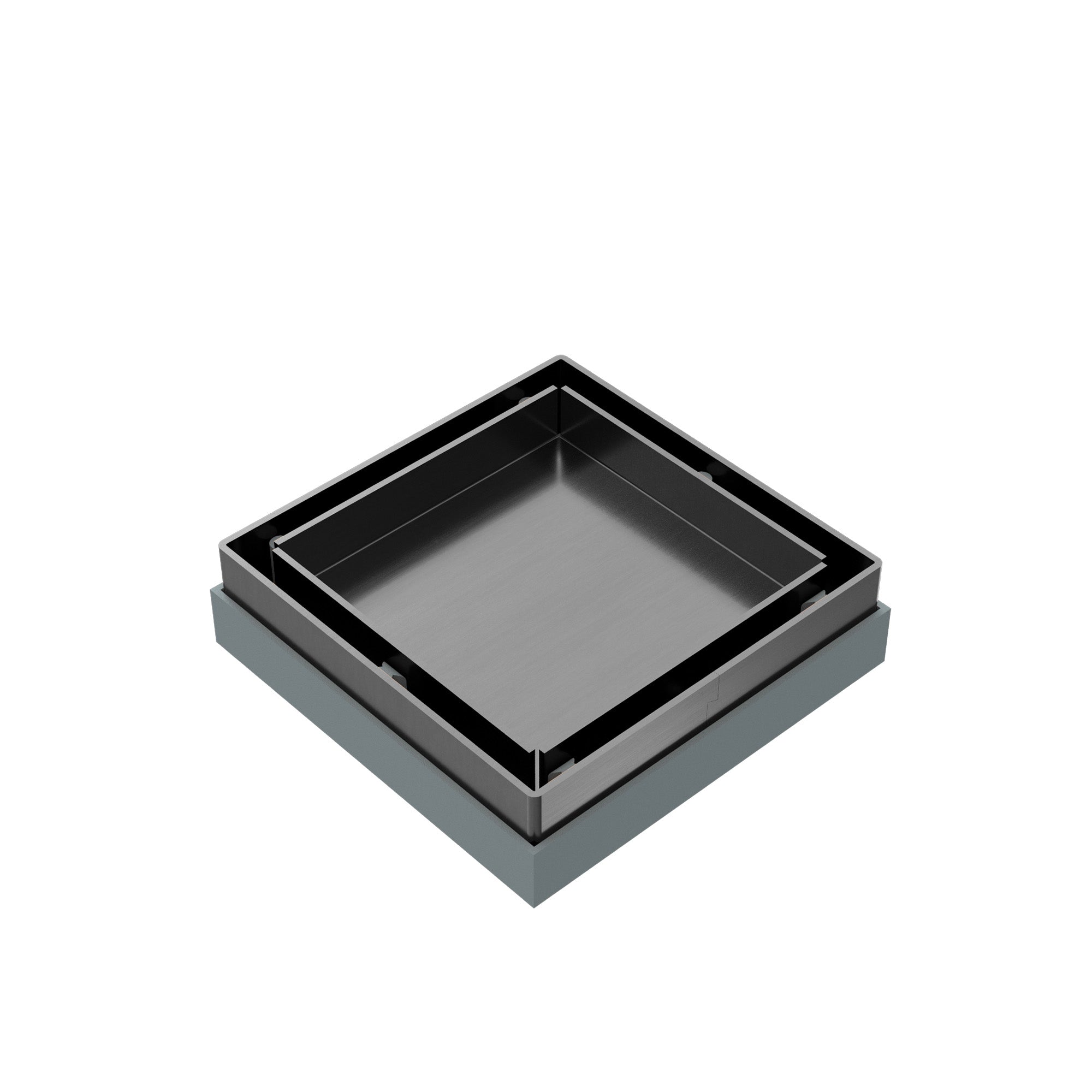 Nero Tile Insert Floor Waste 50mm Outlet - Gun Metal