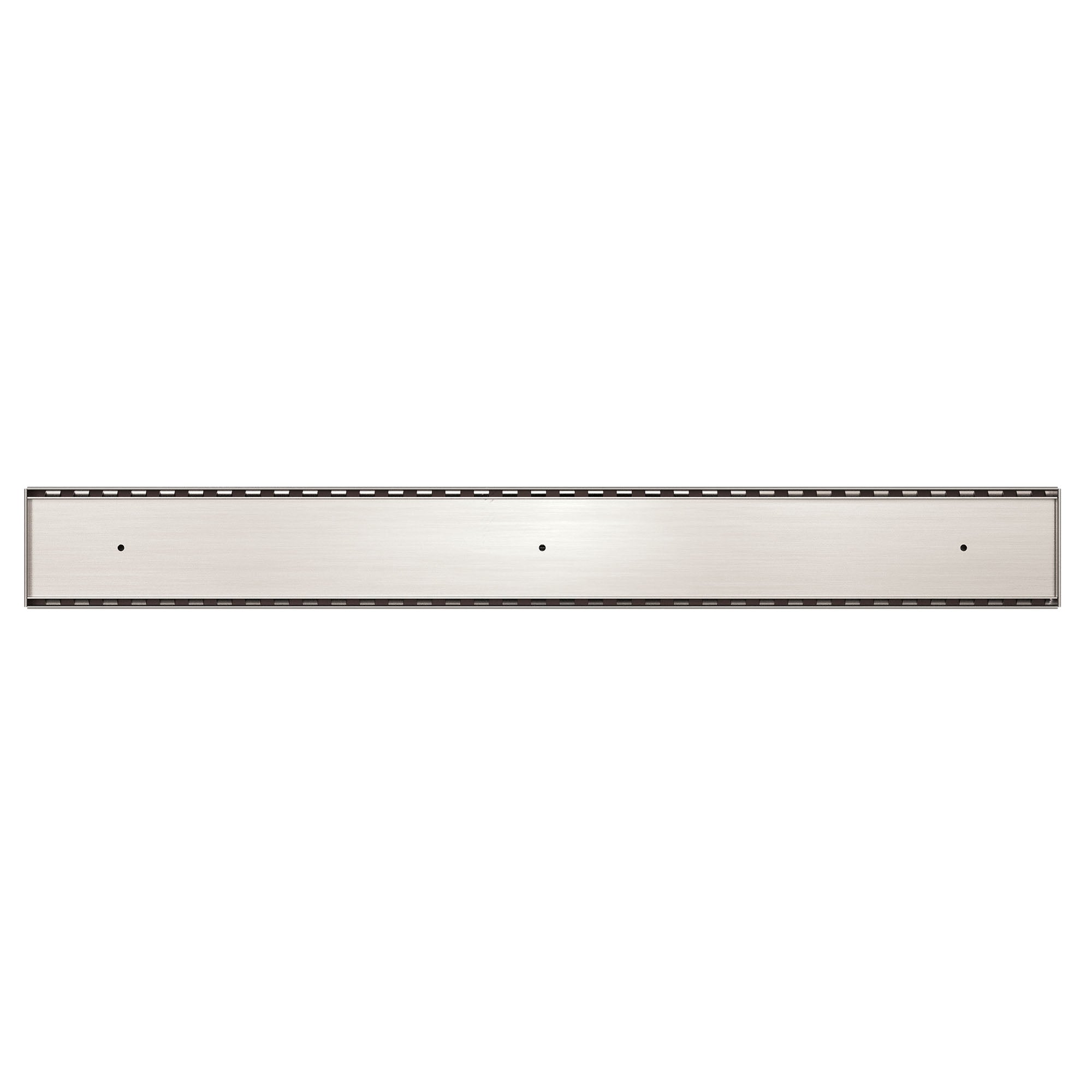 Nero Tile Insert V Channel Floor Grate 89mm Outlet - Brushed Nickel