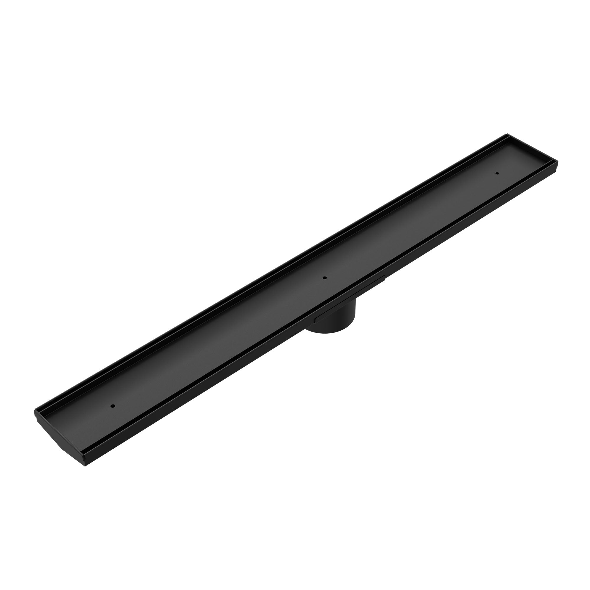 Nero Tile Insert V Channel Floor Grate 89mm Outlet - Matte Black