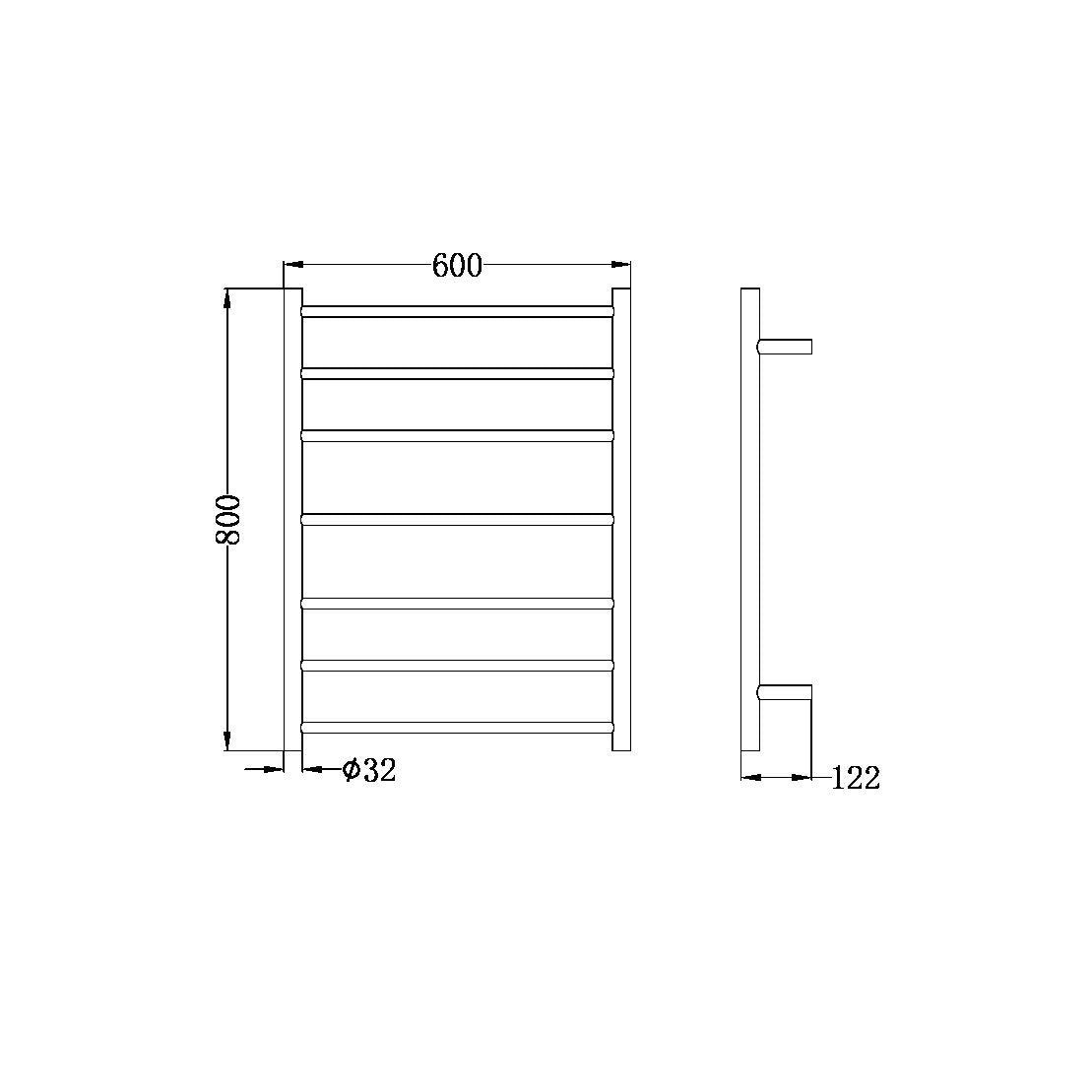 Nero Towel Ladders - Graphite