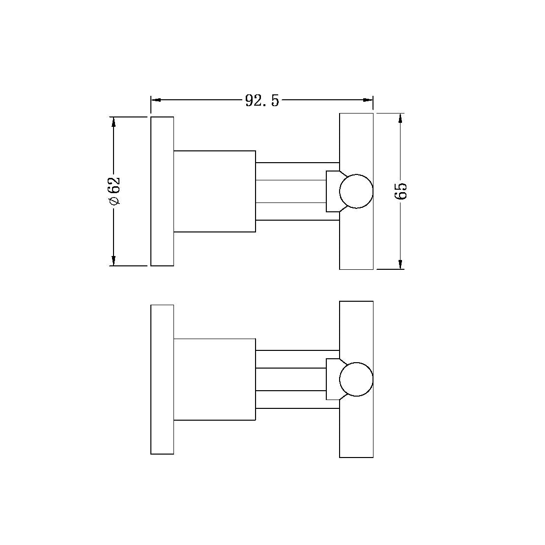 Nero X Plus Wall Tops Assembly - Matte Black